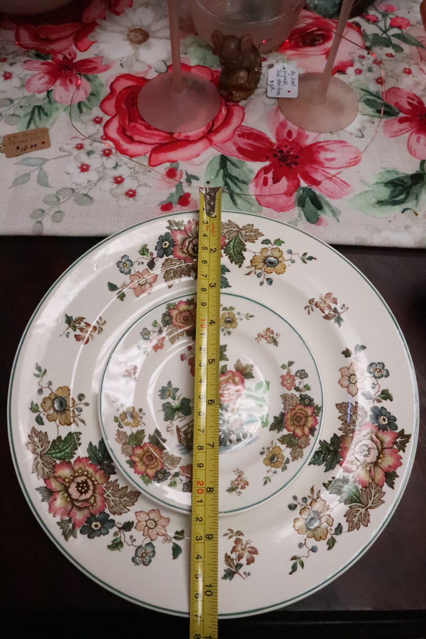 EASTERN FLOWERS WEDGEWOOD TKD 426 MADE IN ENGLAND 9 PCS
