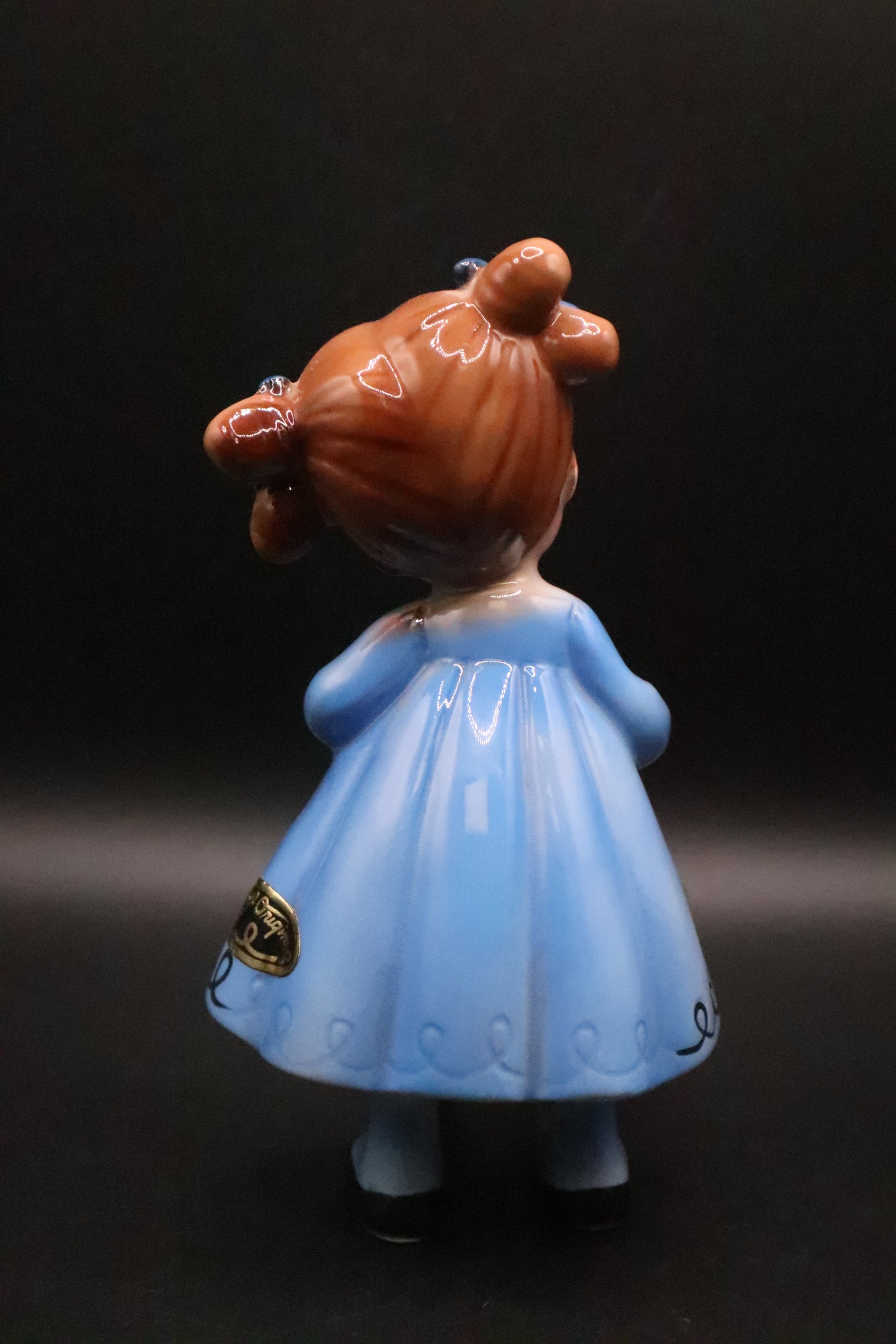 RARE JOSEF ORIGINAL "HAPPINESS IS" SERIES A TEA PARTY GIRL FIGURINE