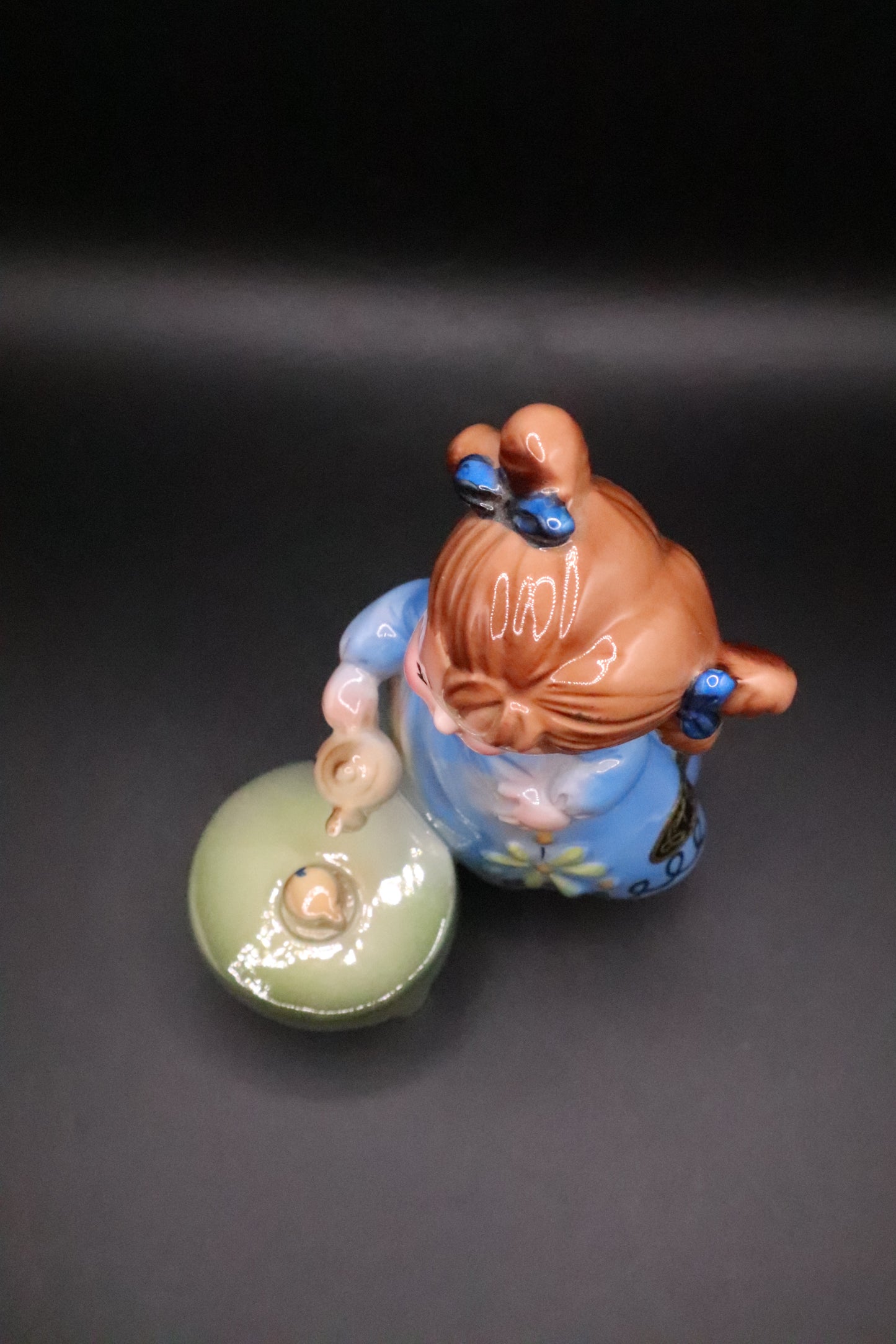 RARE JOSEF ORIGINAL "HAPPINESS IS" SERIES A TEA PARTY GIRL FIGURINE