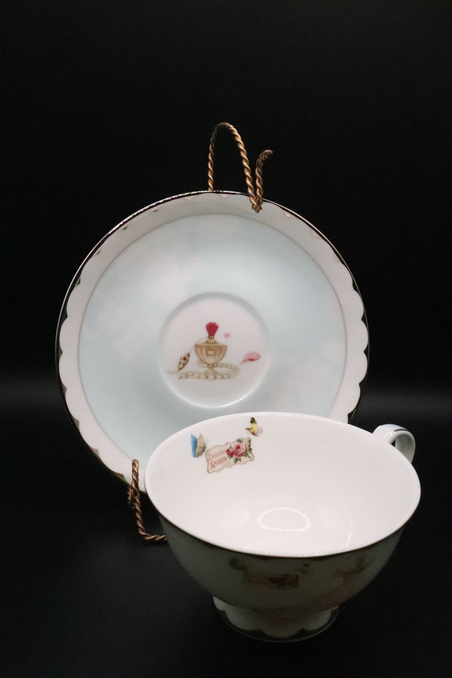 FLORIS TEA CUP AND SAUCER