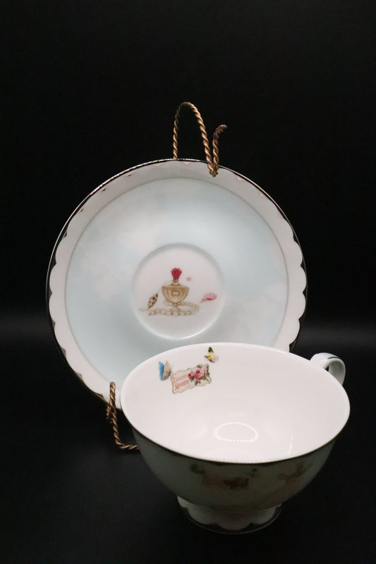 FLORIS TEA CUP AND SAUCER