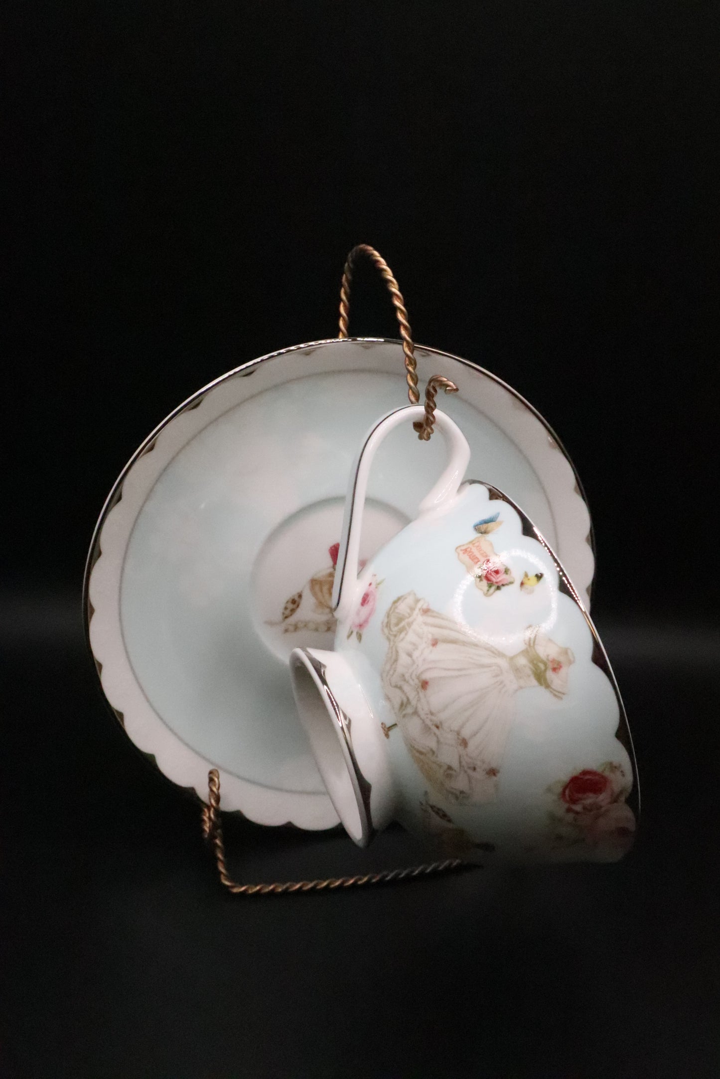 FLORIS TEA CUP AND SAUCER