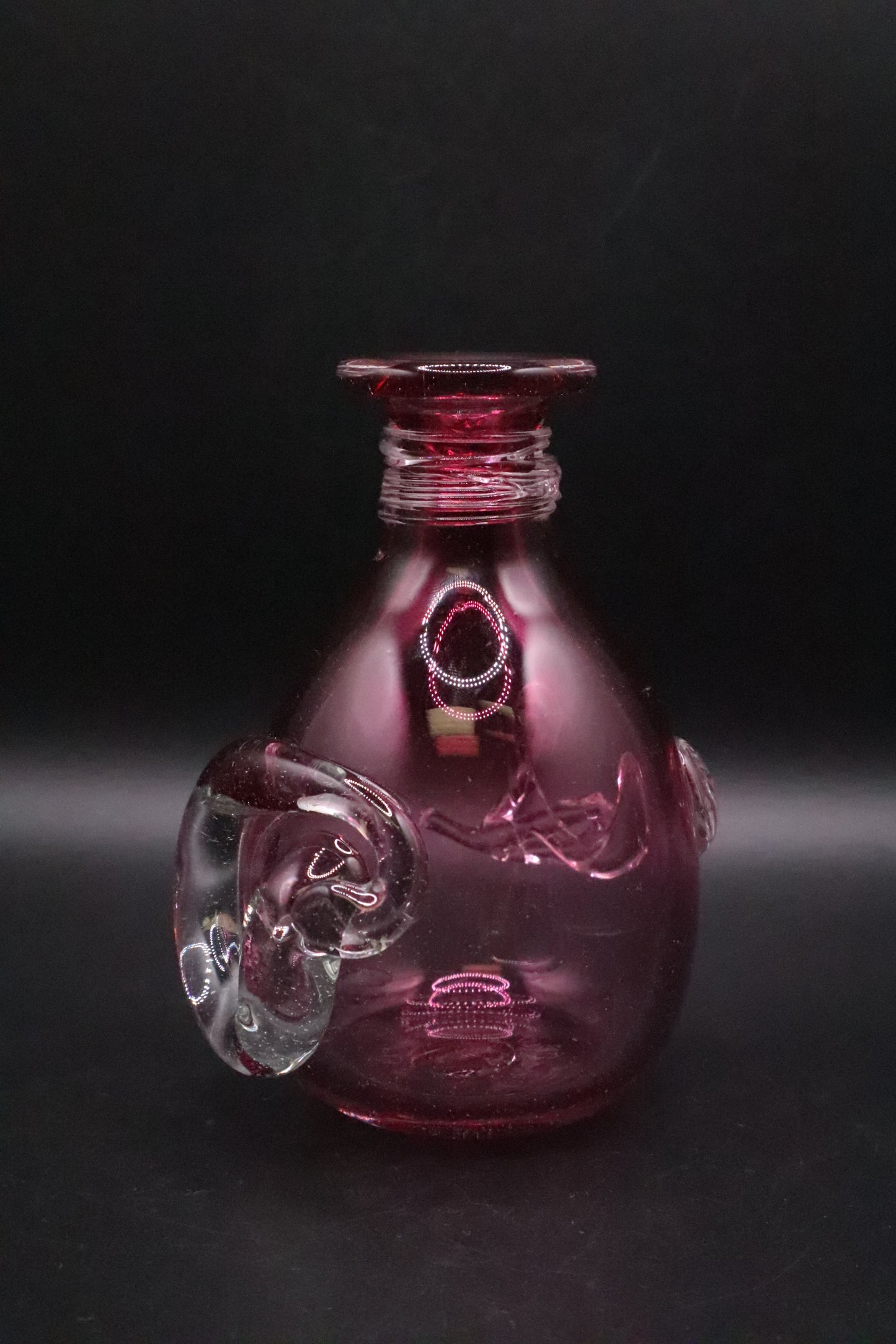 HAND BLOWN BUD VASE ED BROADFIELD SIGNED