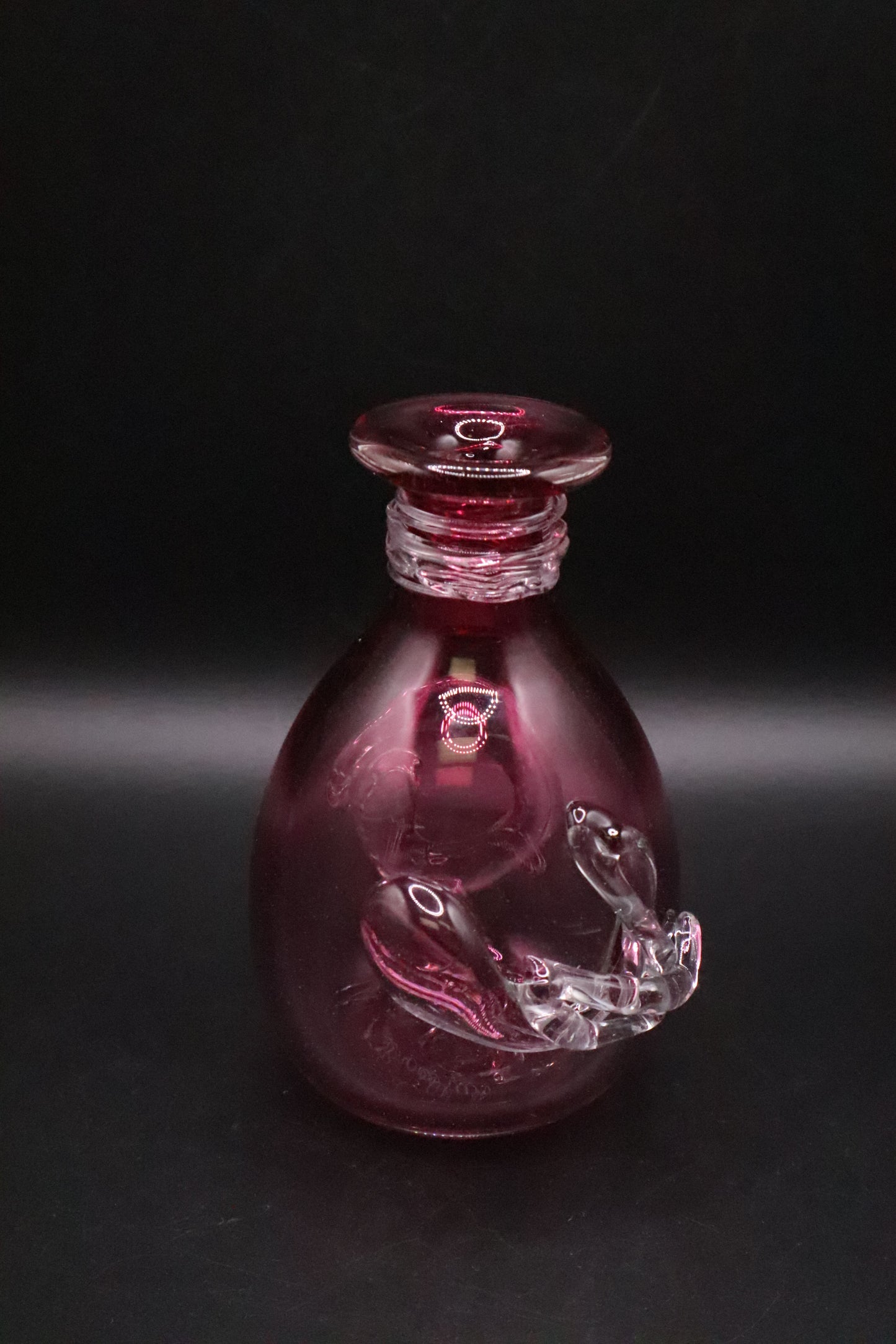 HAND BLOWN BUD VASE ED BROADFIELD SIGNED