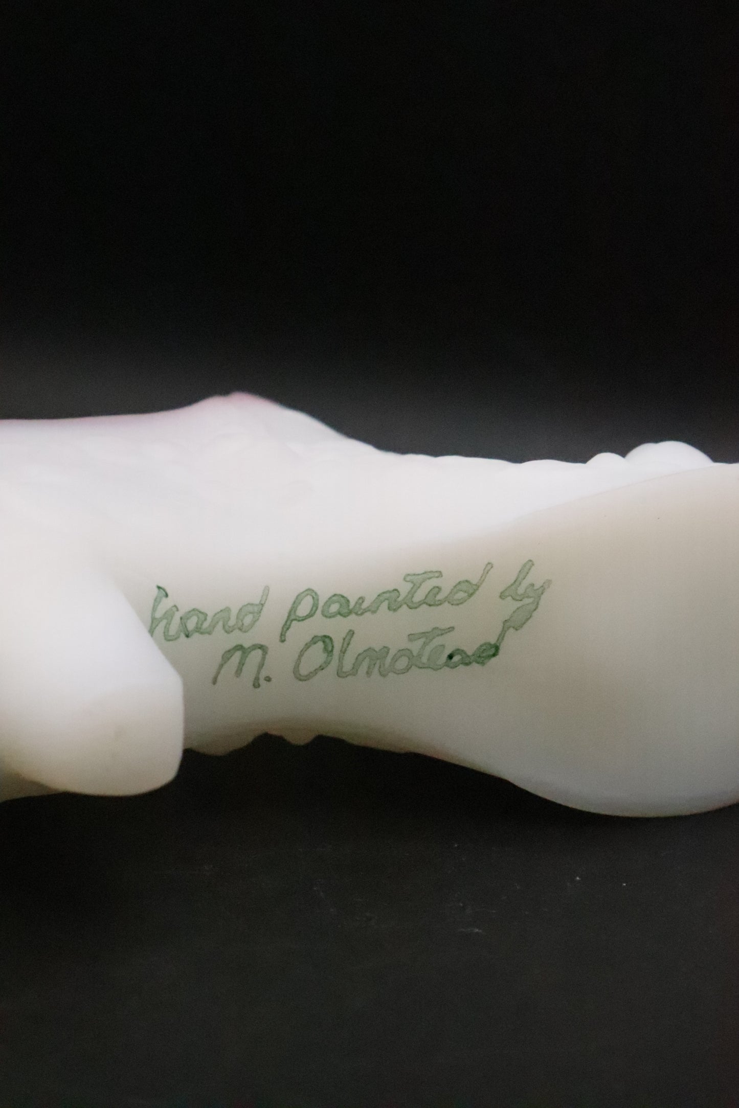 FENTON WHITE SATIN ROSE FLORAL SLIPPER