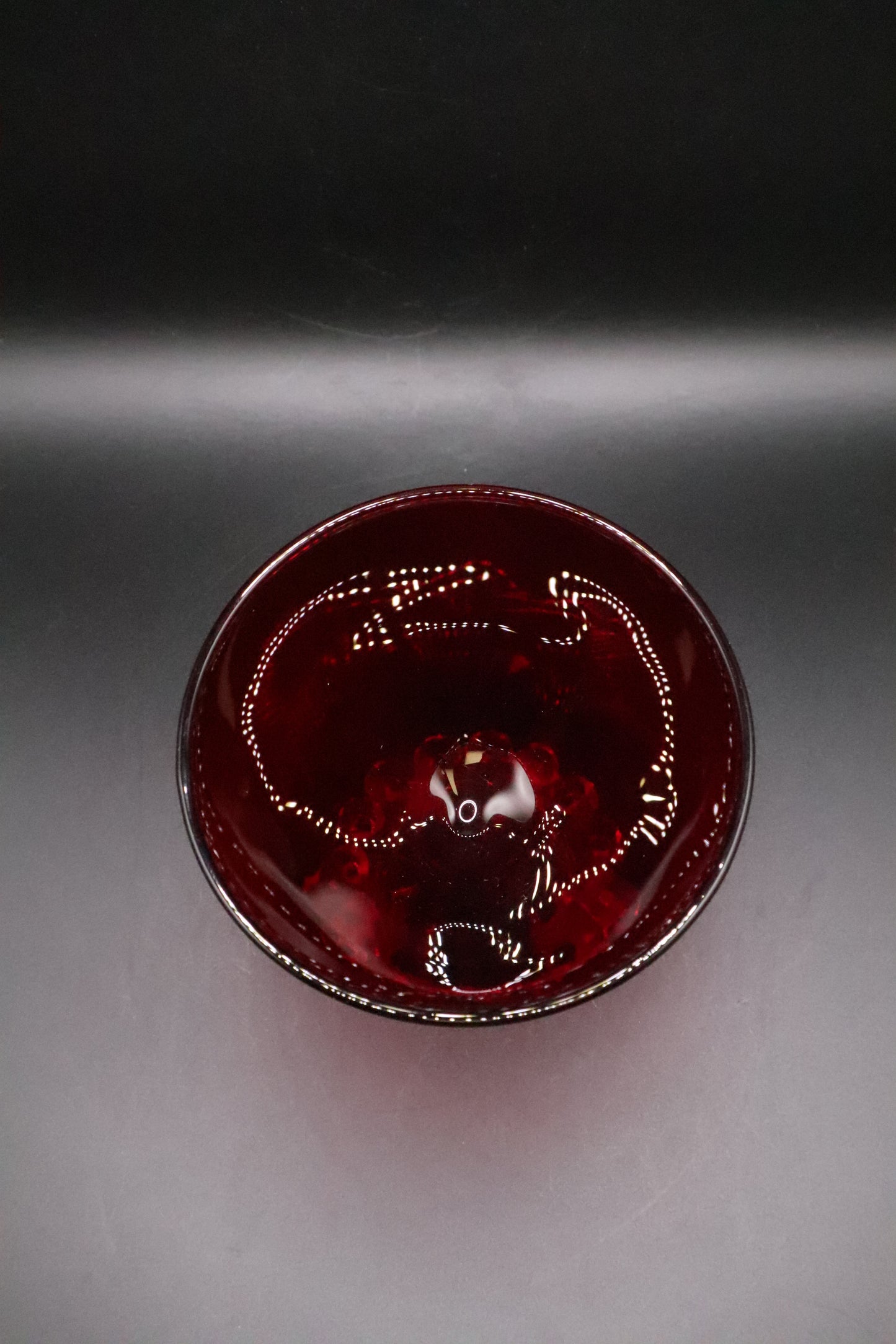 RUBY RED BOOPIE SHERBET GLASS ANCHOR HOCKING SET OF 4