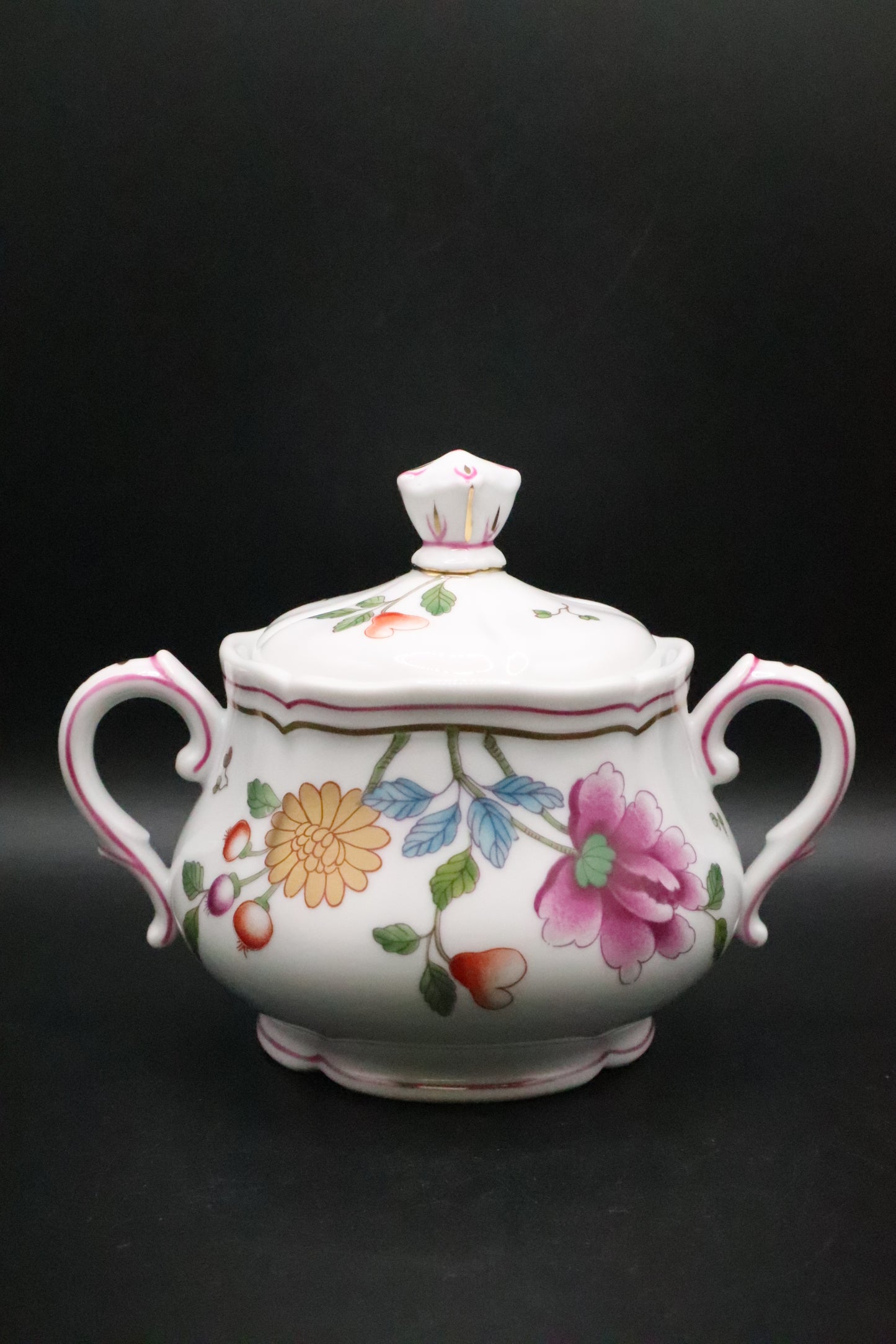 RICHARD GINORI GRANDUCA COREANA SUGAR BOWL 22KT GOLD