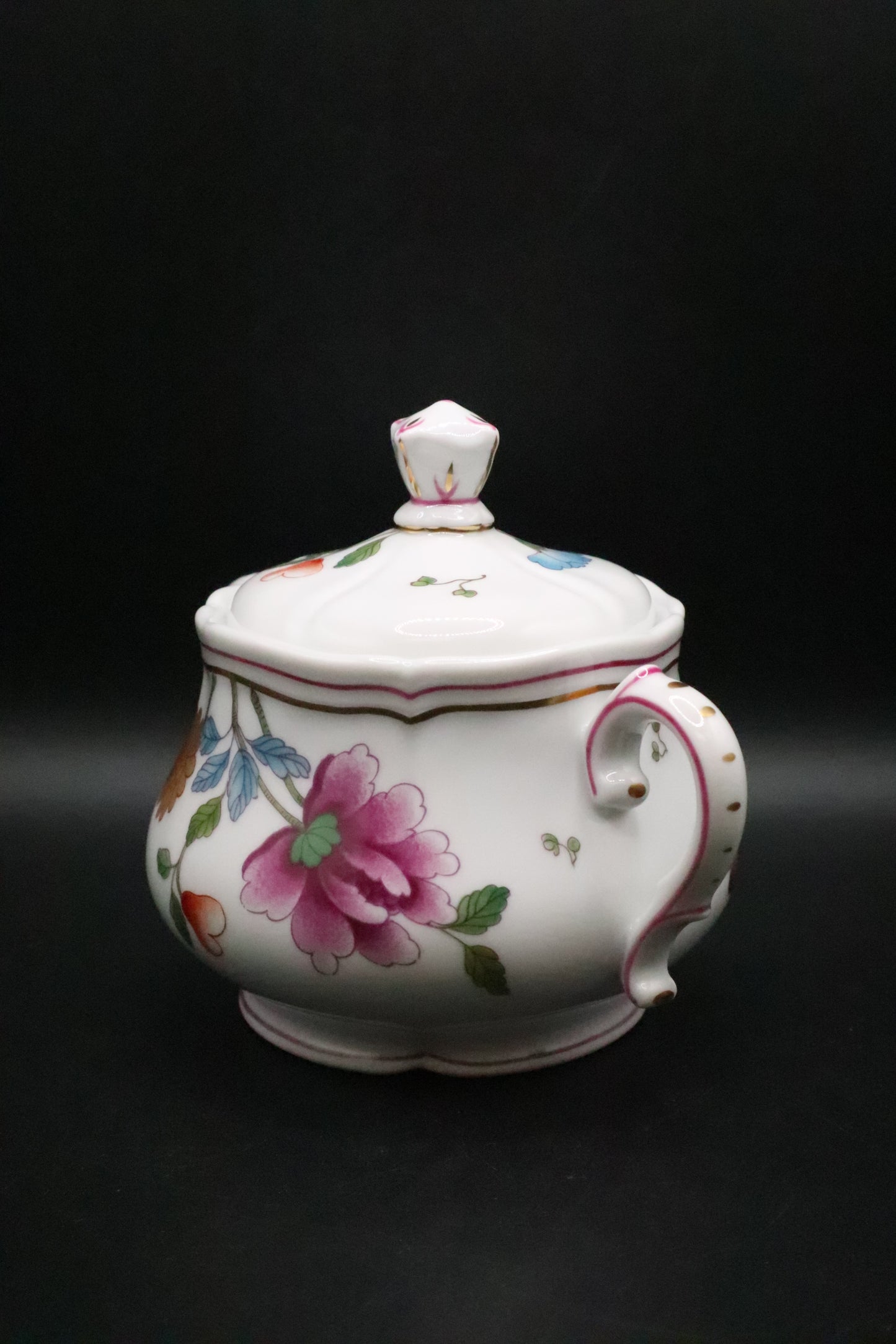 RICHARD GINORI GRANDUCA COREANA SUGAR BOWL 22KT GOLD