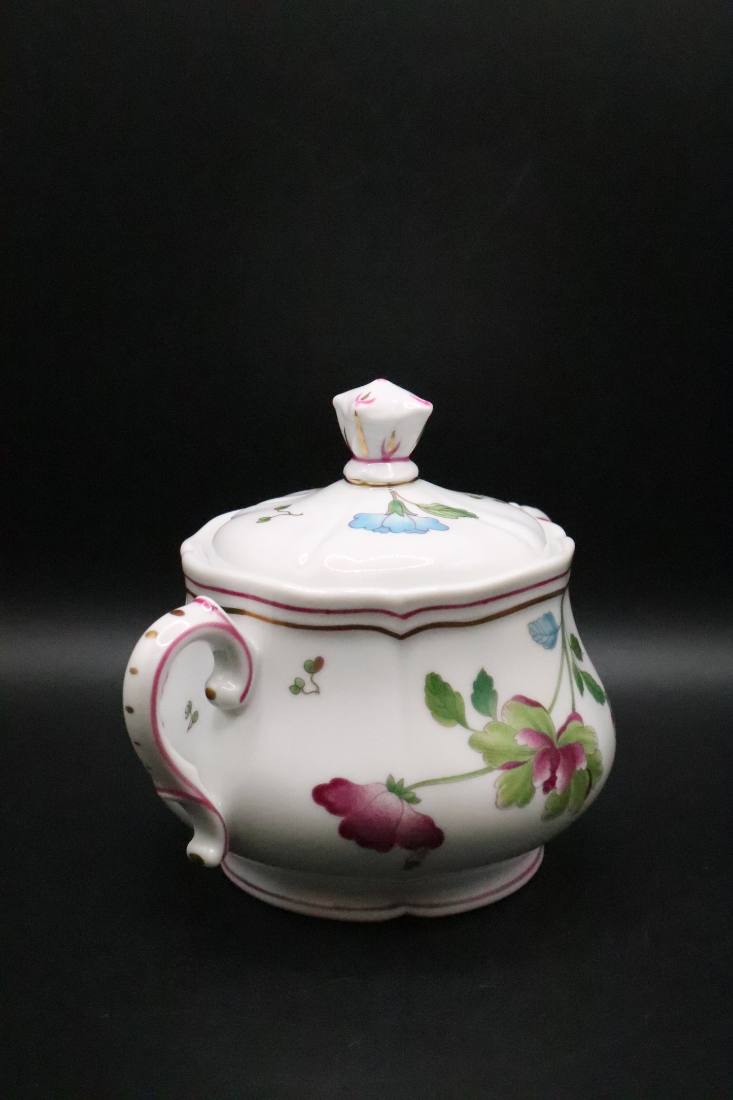 RICHARD GINORI GRANDUCA COREANA SUGAR BOWL 22KT GOLD