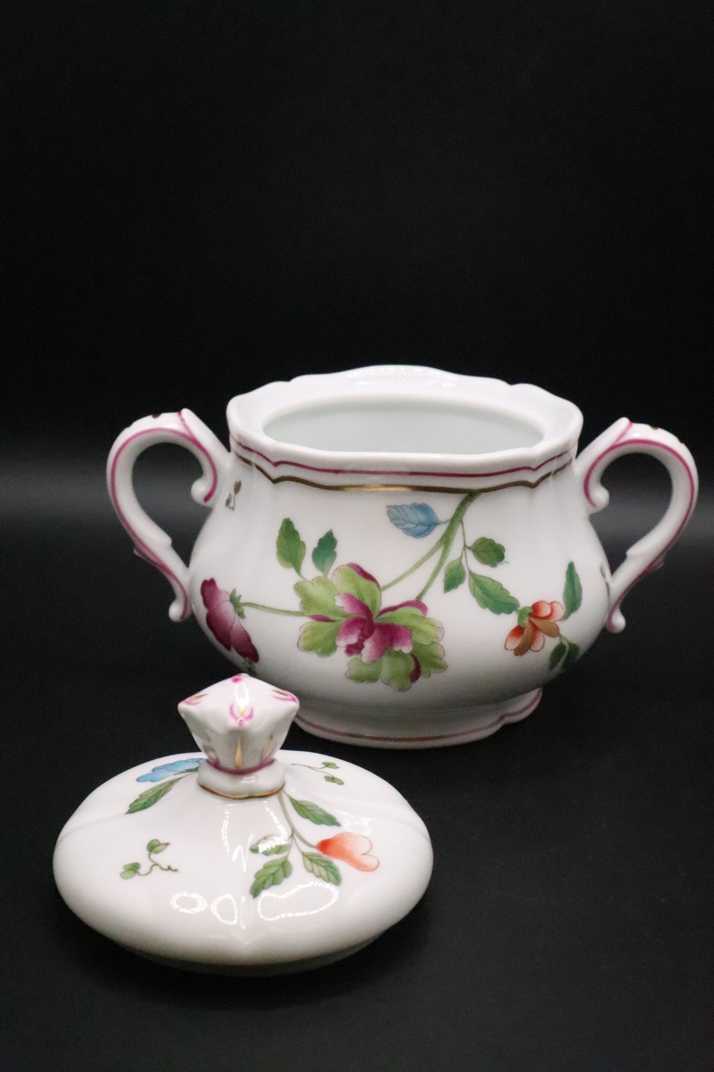 RICHARD GINORI GRANDUCA COREANA SUGAR BOWL 22KT GOLD
