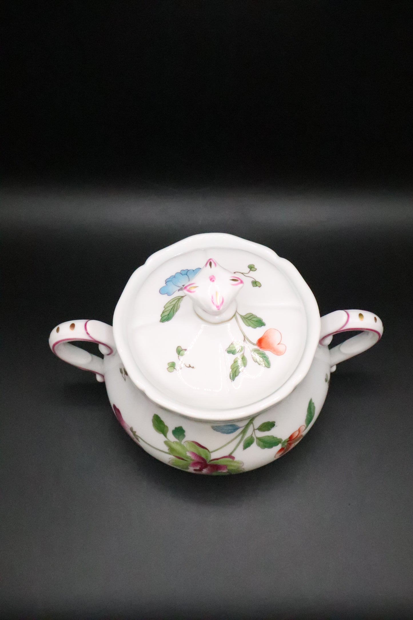 RICHARD GINORI GRANDUCA COREANA SUGAR BOWL 22KT GOLD