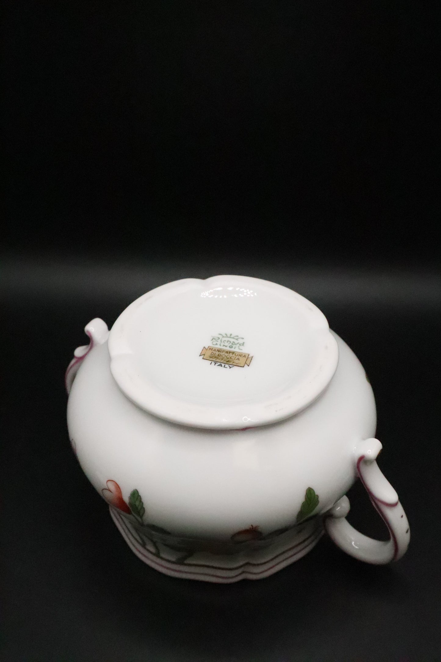 RICHARD GINORI GRANDUCA COREANA SUGAR BOWL 22KT GOLD