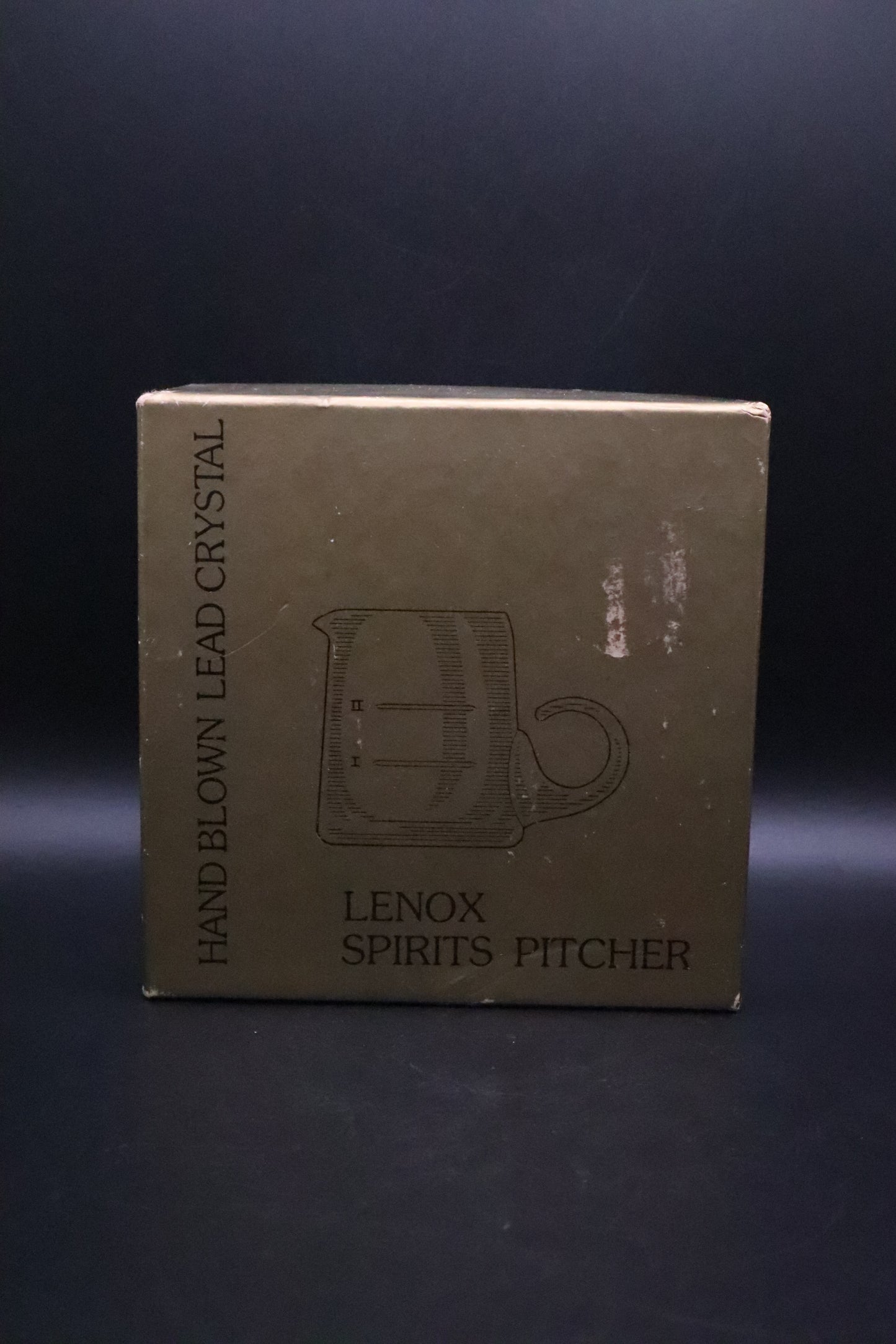 VINTAGE LENOX HAND BLOWN SPIRITS PITCHER JIGGER