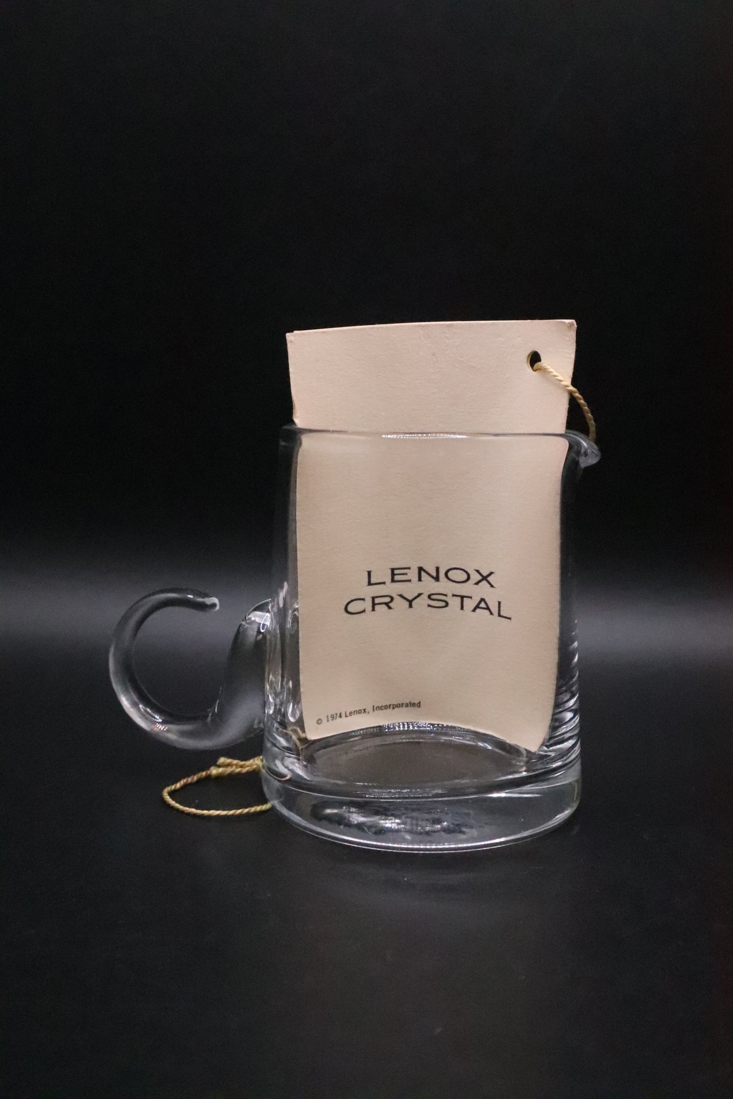 VINTAGE LENOX HAND BLOWN SPIRITS PITCHER JIGGER