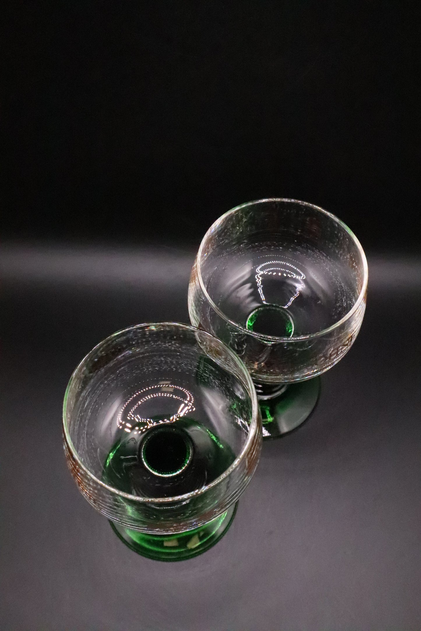 VINTAGE SCHMITT SÖHNE WINERY GERMAN WINE GLASSES (PAIR)