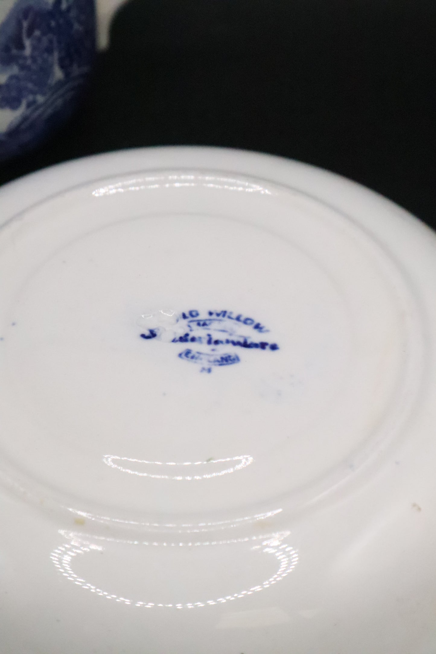 VINTAGE OLD WILLOW ADDERLEY WARE MADE IN ENGLAND CUP AND SAUCER "AS IS"