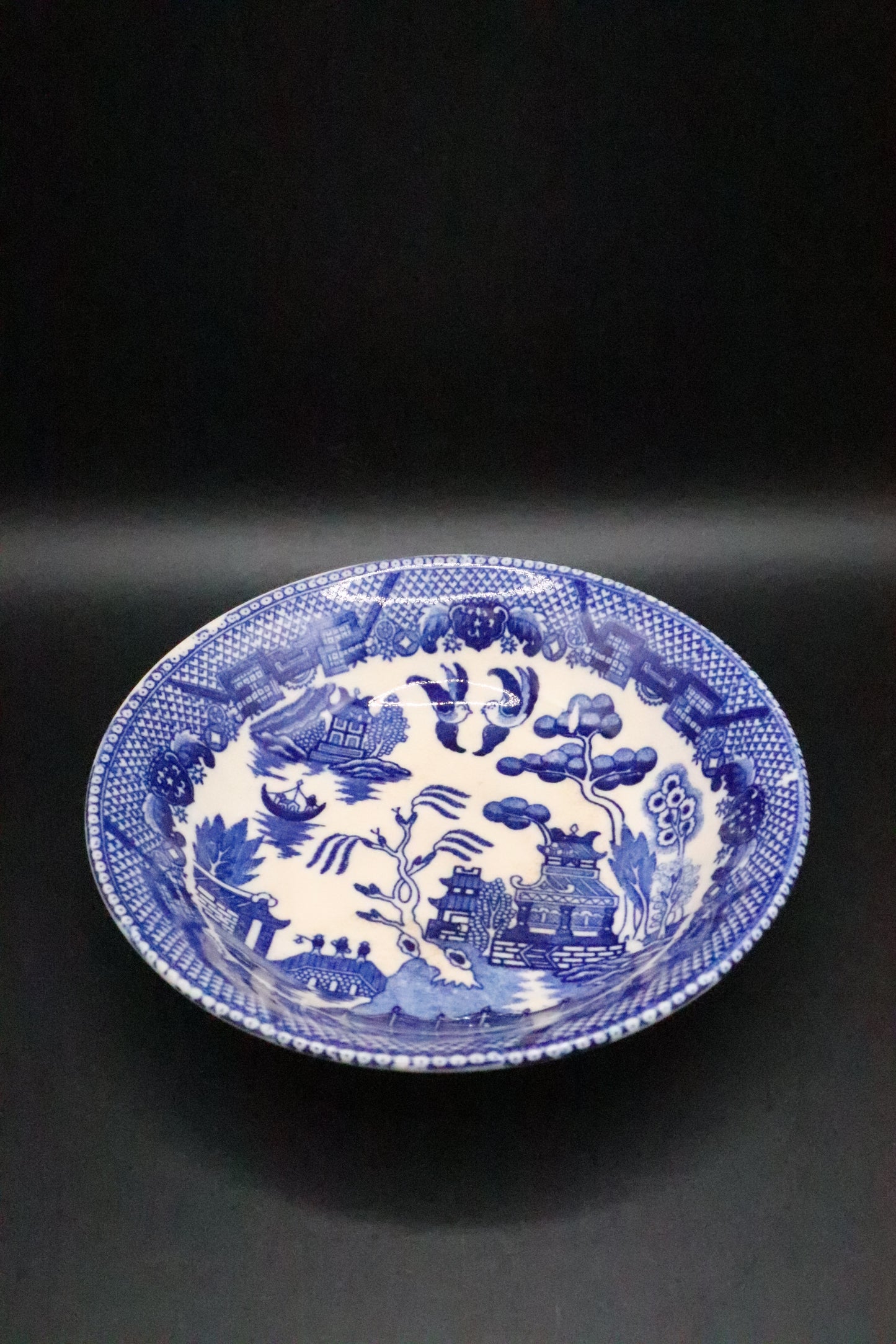 VINTAGE BLUE WILLOW MADE IN JAPAN BOWL