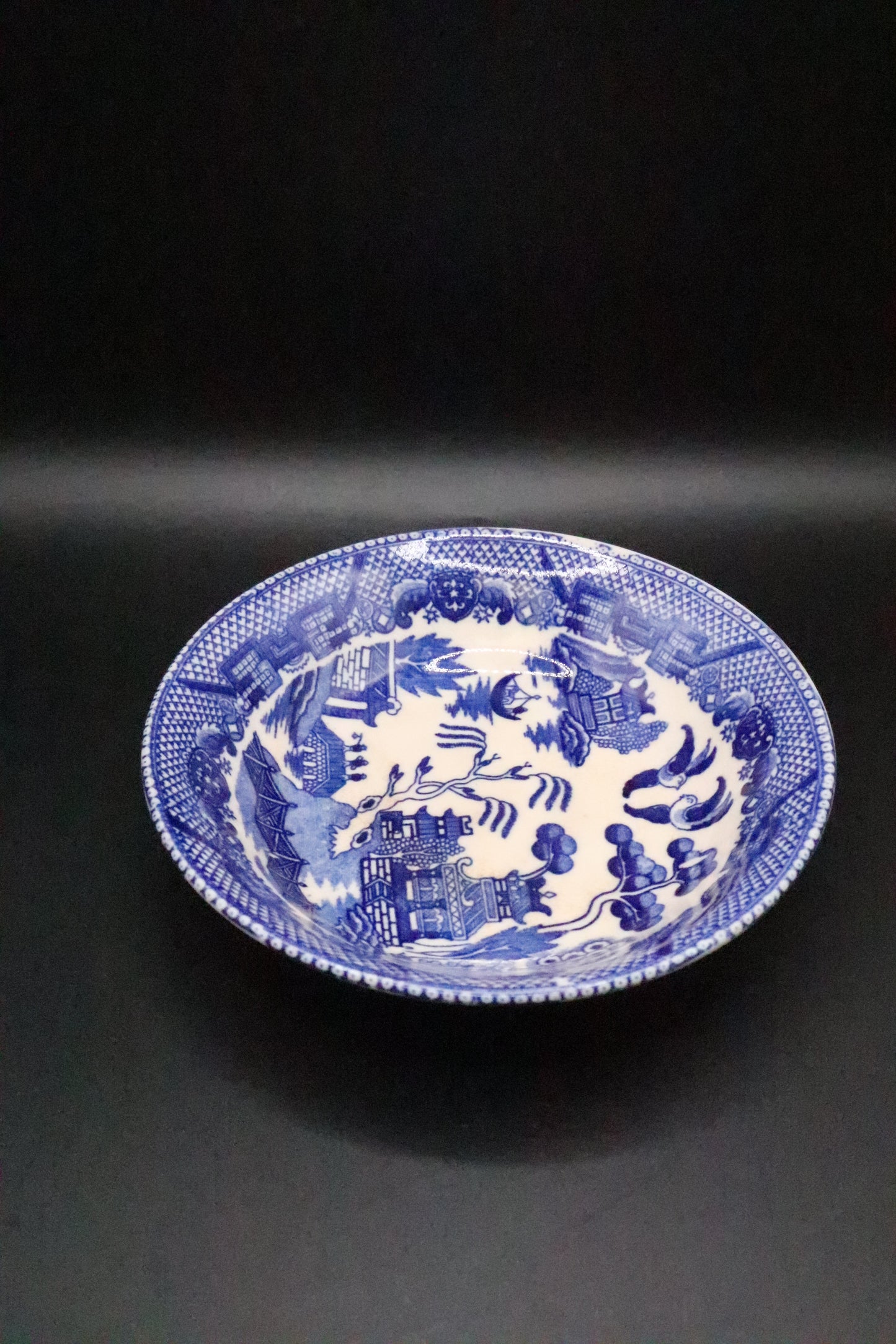 VINTAGE BLUE WILLOW MADE IN JAPAN BOWL