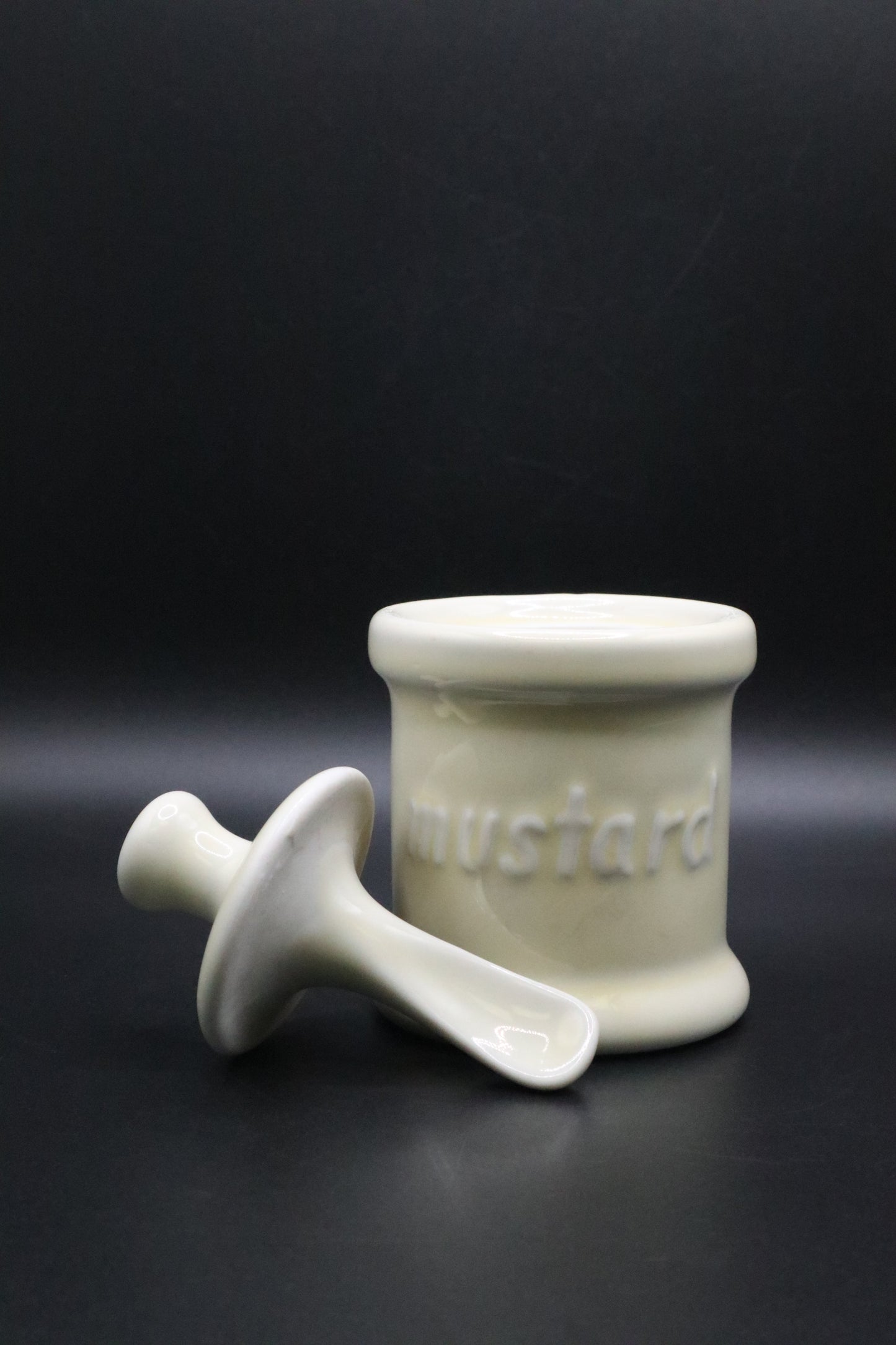 VINTAGE HALL MUSTARD JAR
