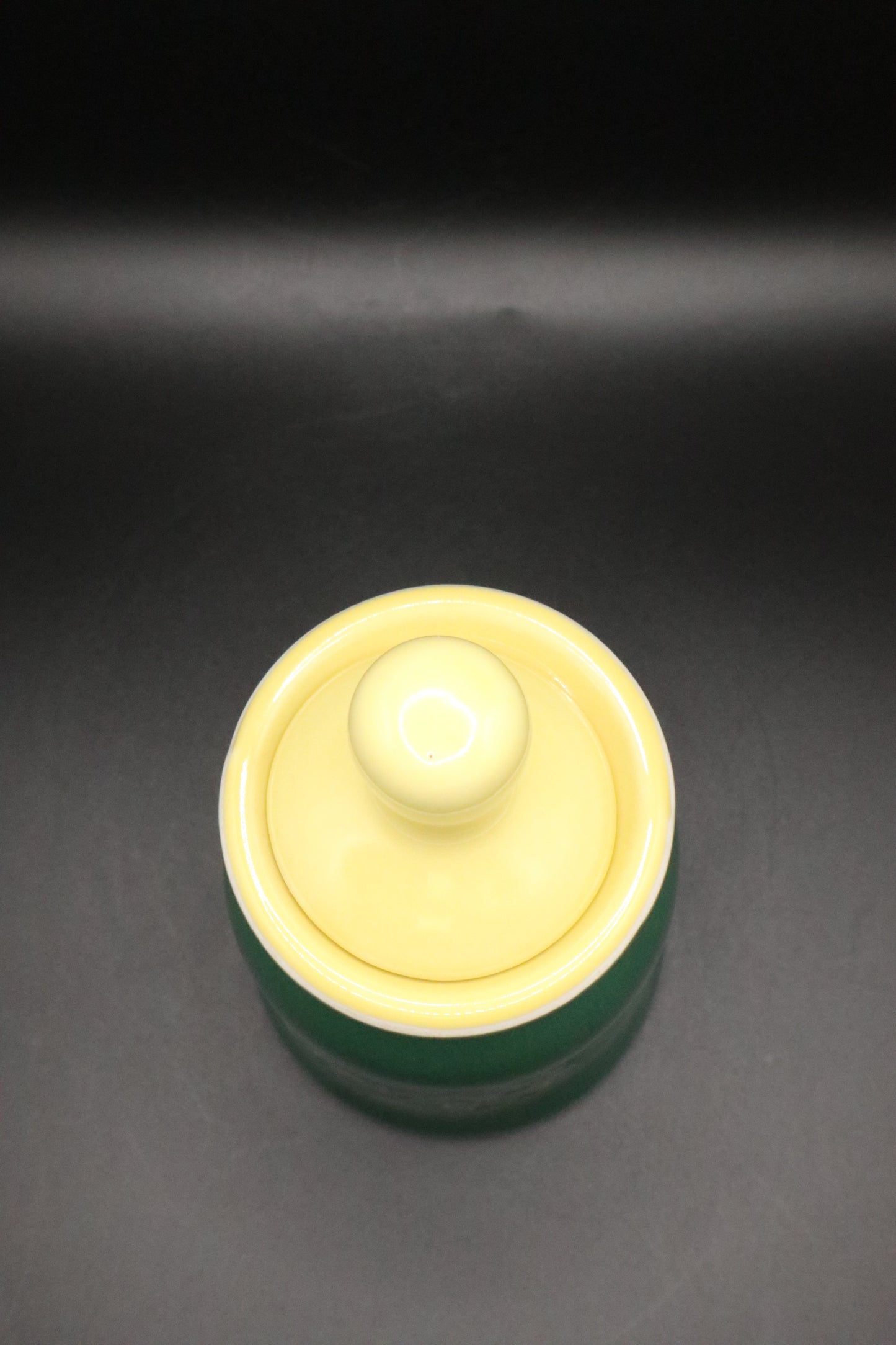 VINTAGE HALL HORSERADISH AND MUSTARD JARS SET OF 2