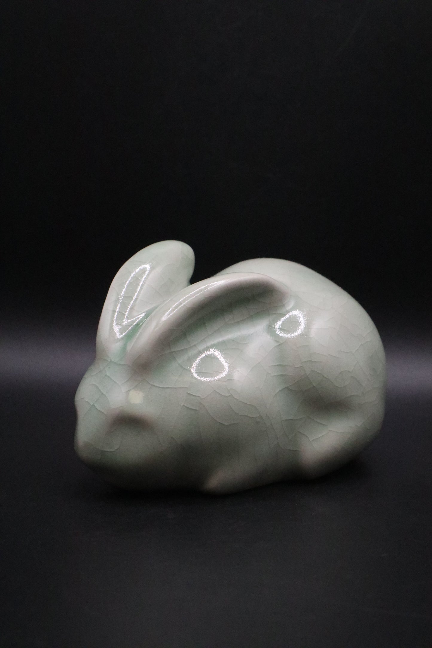 CELEDON GREEN PORCELAIN BUNNY
