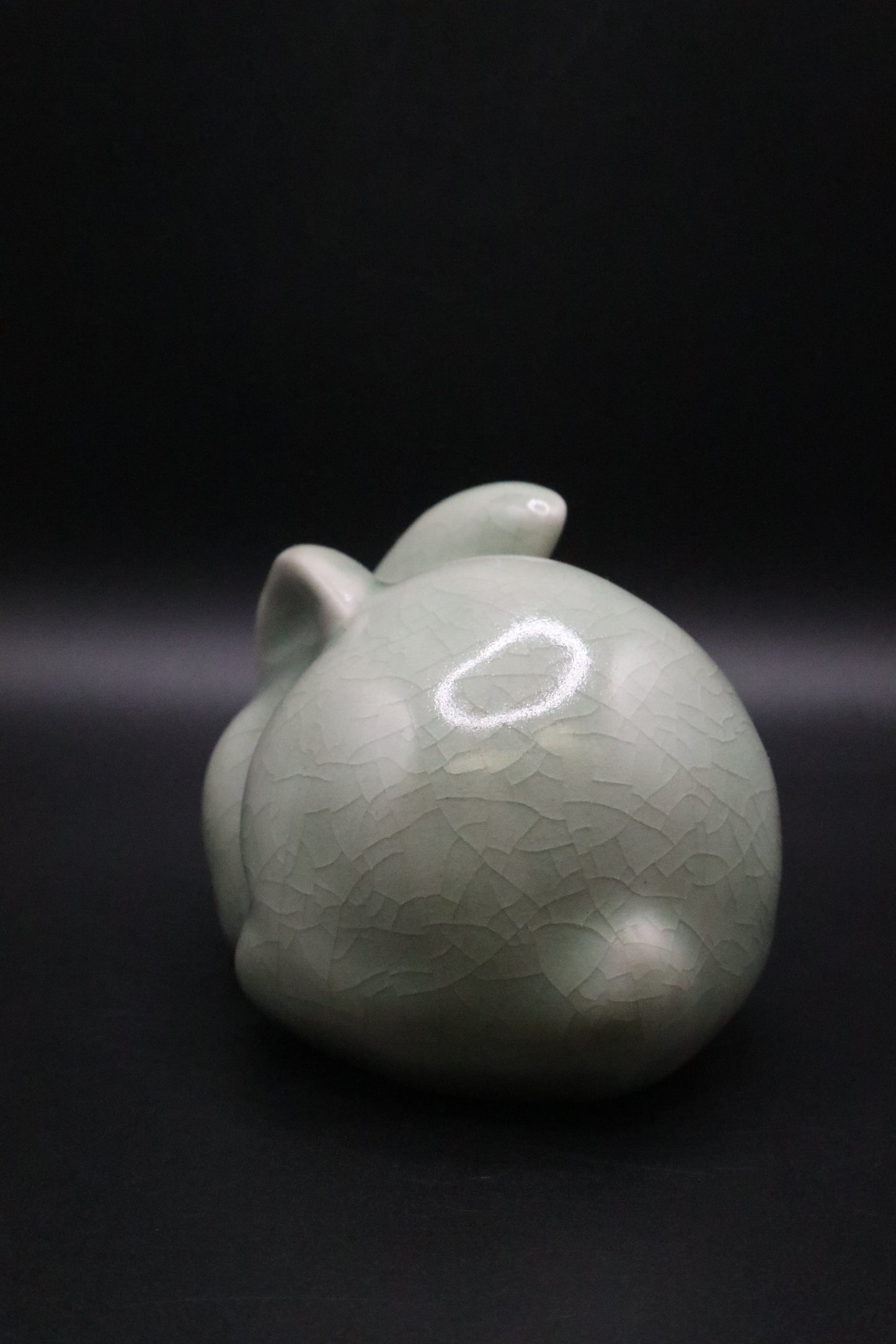 CELEDON GREEN PORCELAIN BUNNY