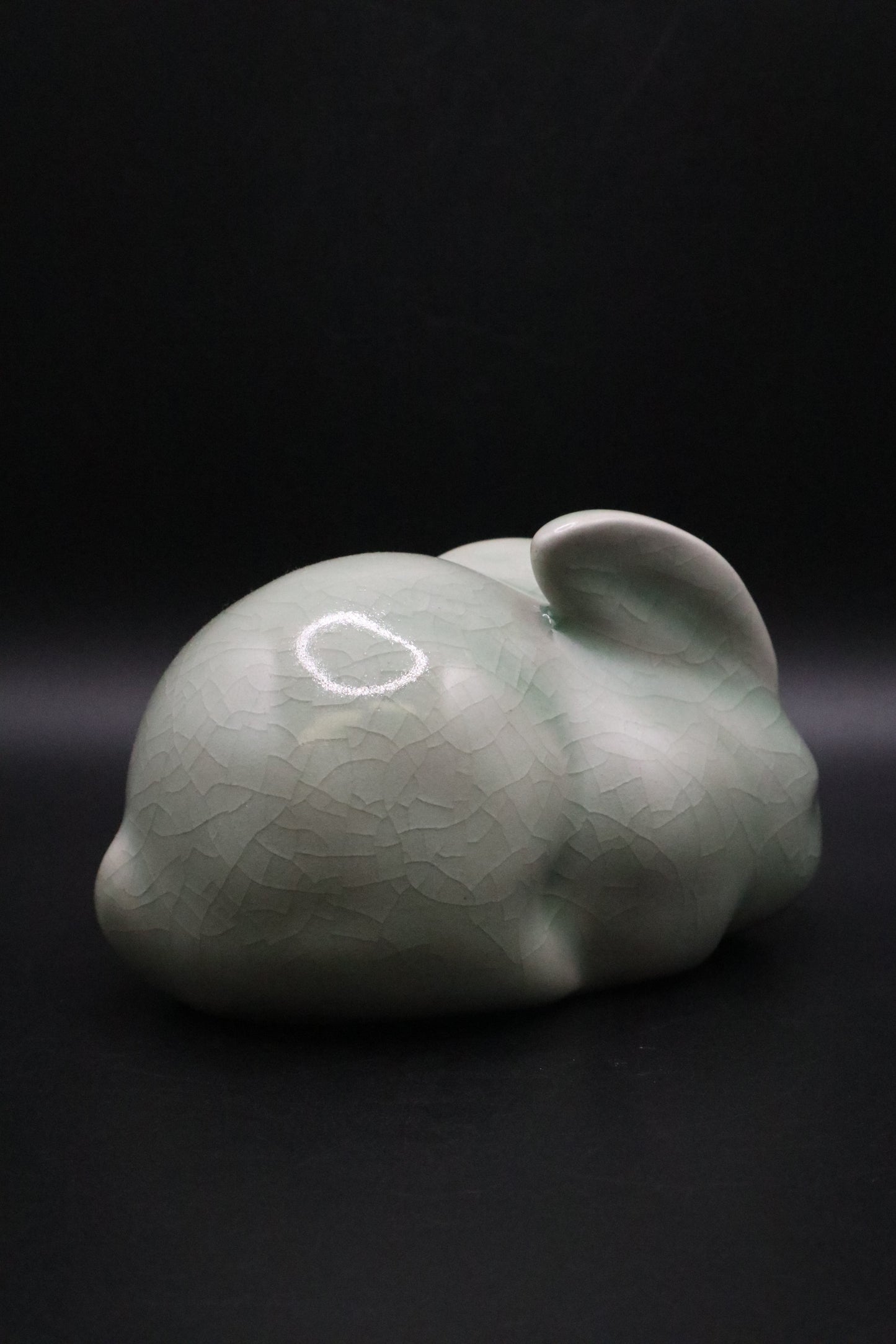 CELEDON GREEN PORCELAIN BUNNY