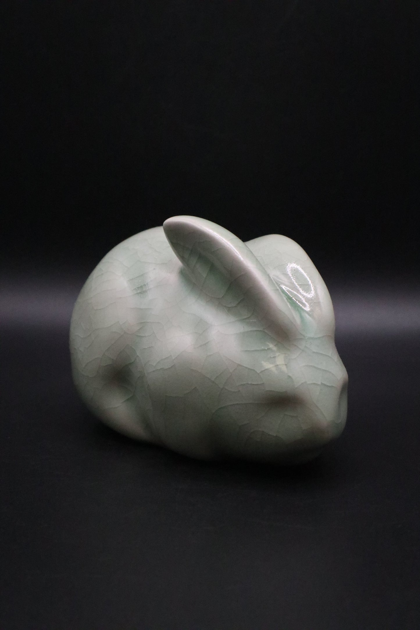 CELEDON GREEN PORCELAIN BUNNY