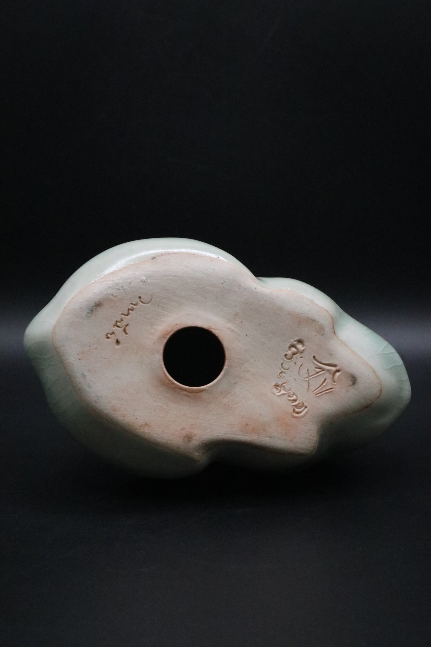 CELEDON GREEN PORCELAIN BUNNY