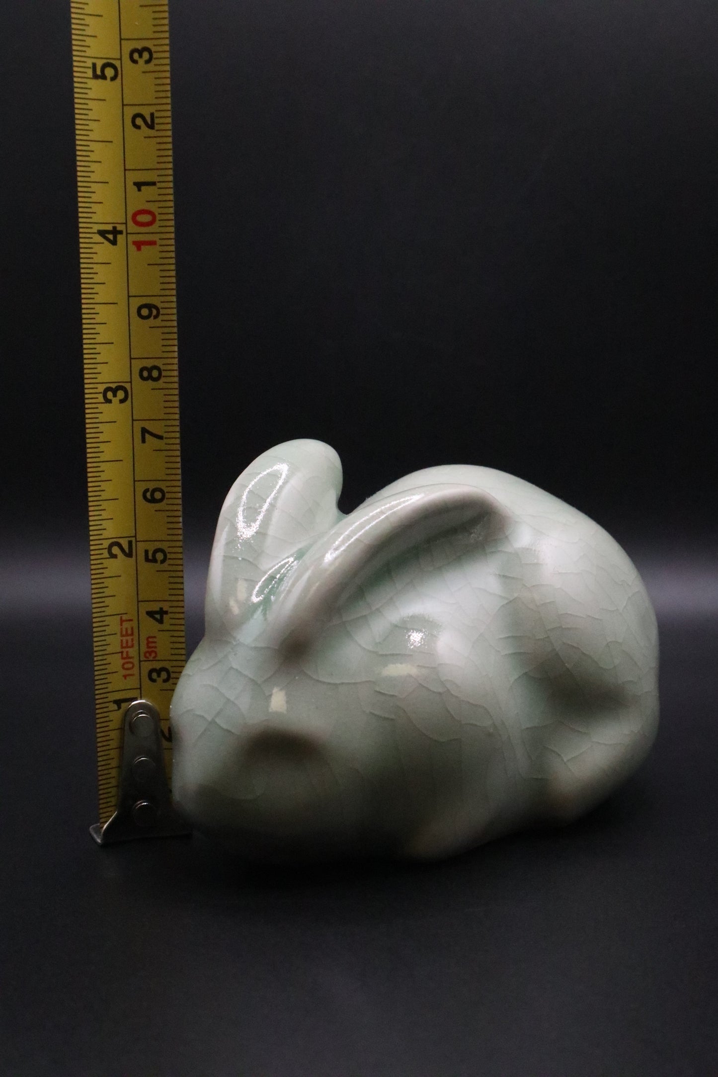 CELEDON GREEN PORCELAIN BUNNY
