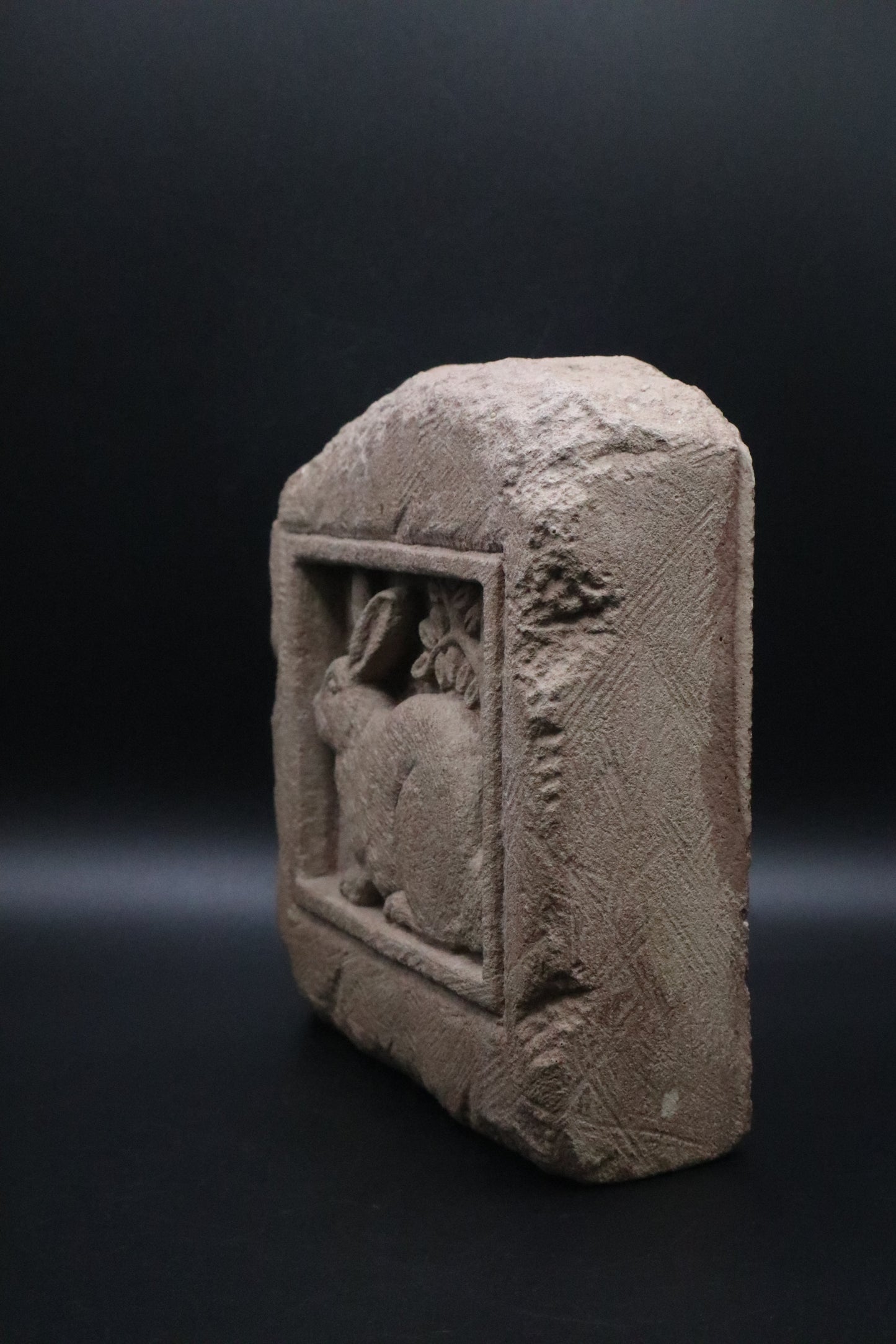 CARRUTH CONCRETE RABBIT WALL ART 1994