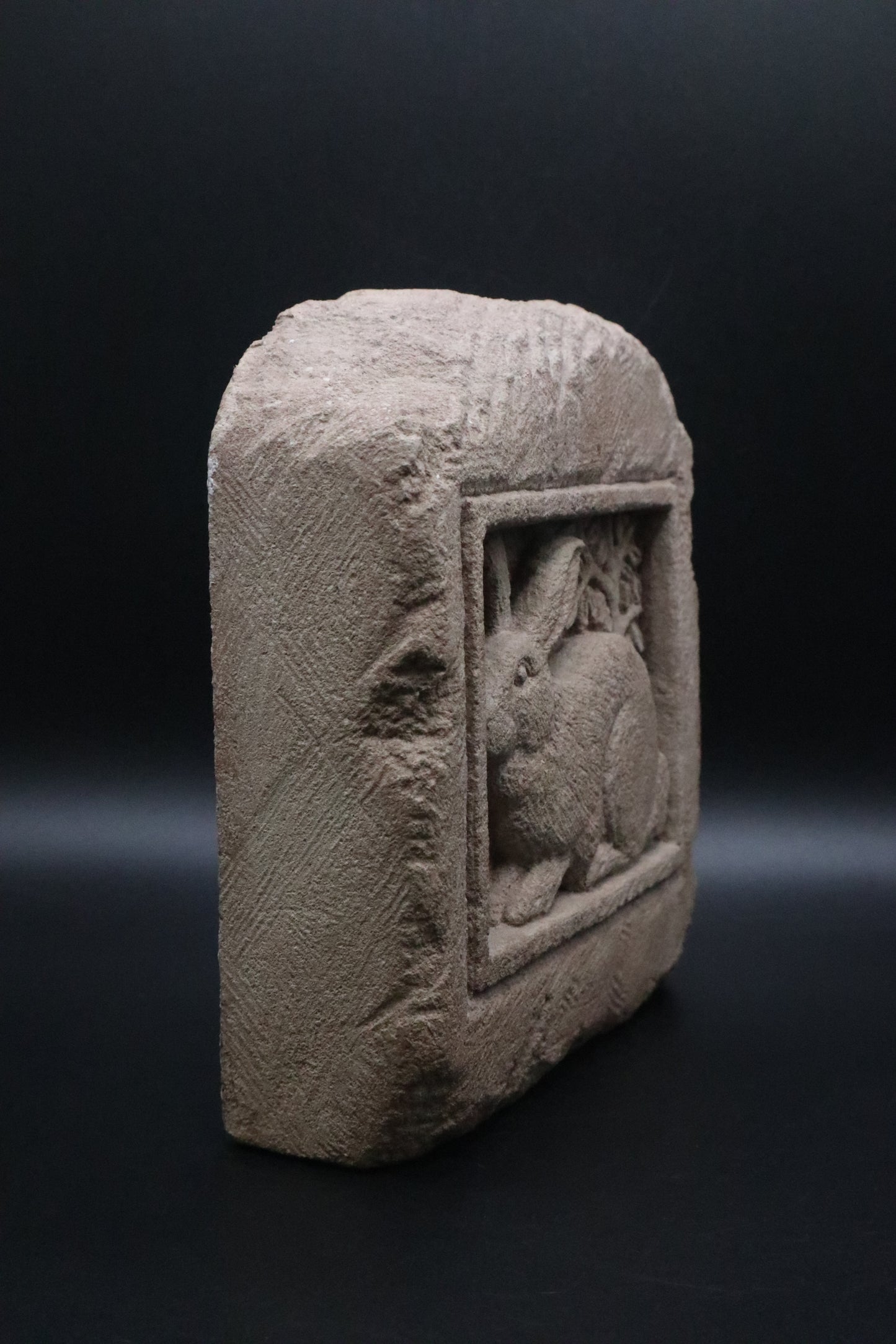 CARRUTH CONCRETE RABBIT WALL ART 1994