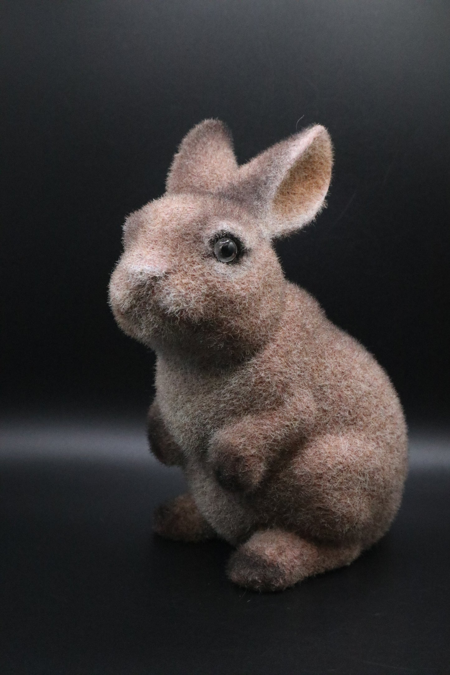 VINTAGE MADE IN JAPAN FLOCKED BUNNY BANK