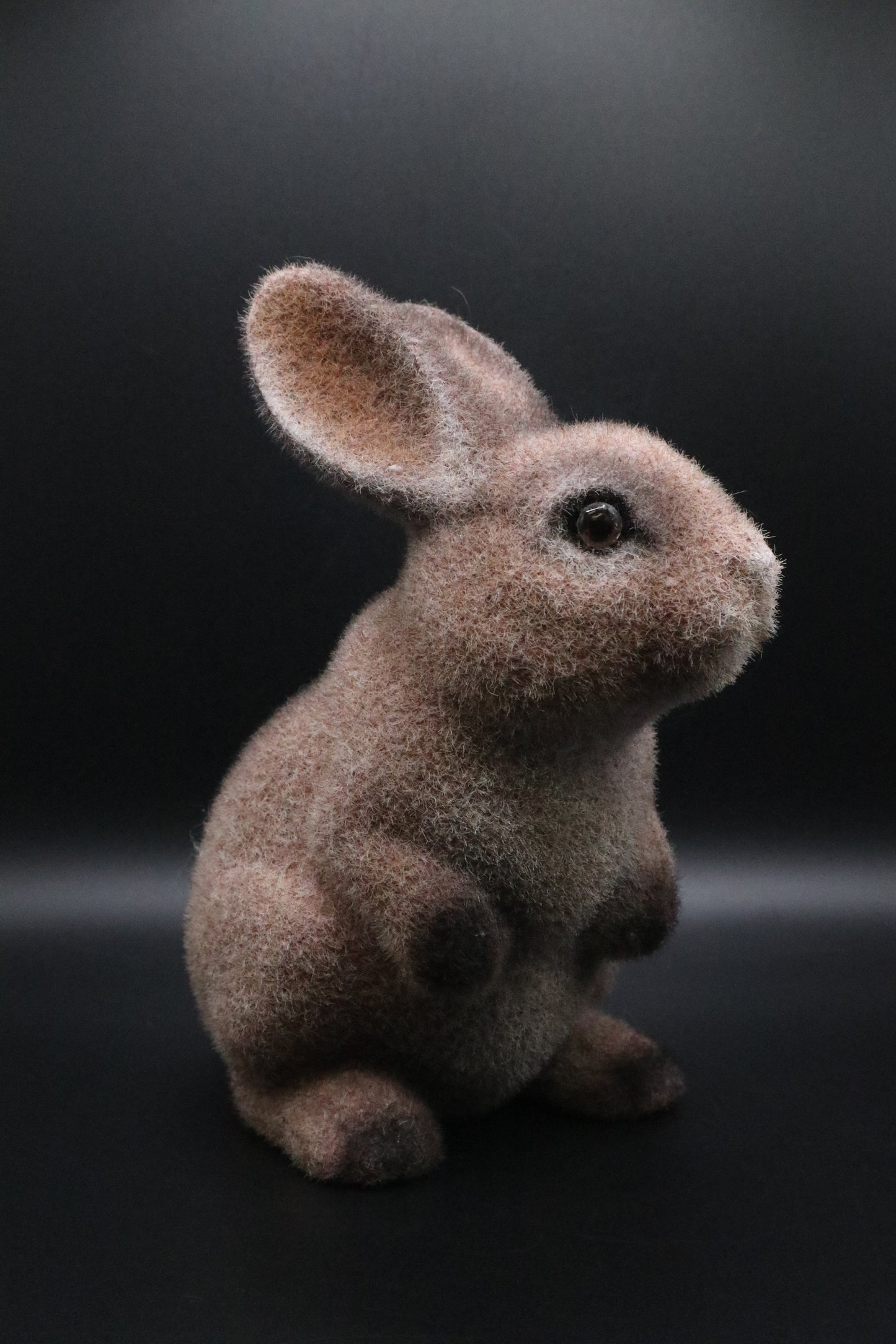 VINTAGE MADE IN JAPAN FLOCKED BUNNY BANK