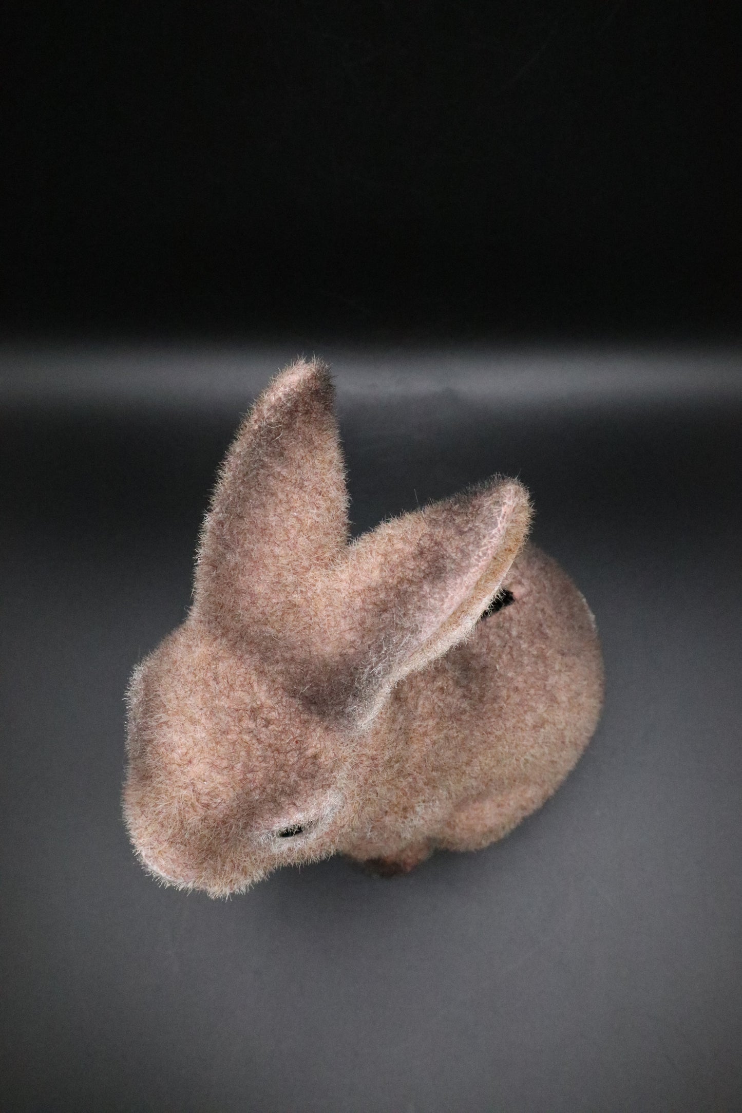 VINTAGE MADE IN JAPAN FLOCKED BUNNY BANK