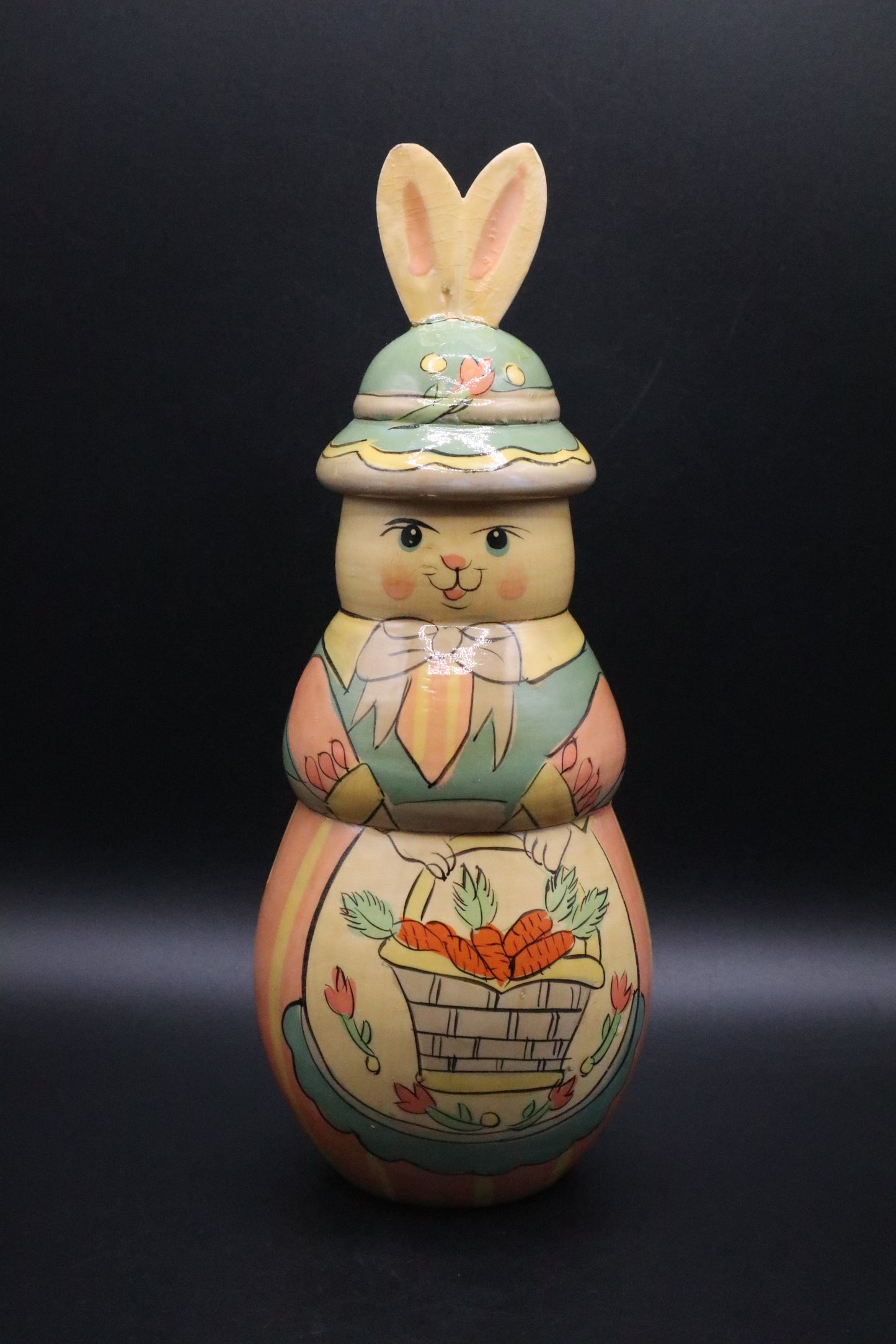 RUSSIAN NESTING DOLL EASTER BUNNY WITH 10 BABIES
