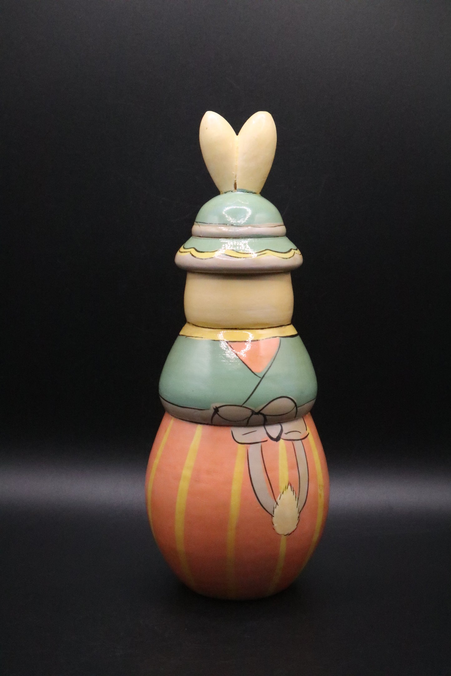 RUSSIAN NESTING DOLL EASTER BUNNY WITH 10 BABIES