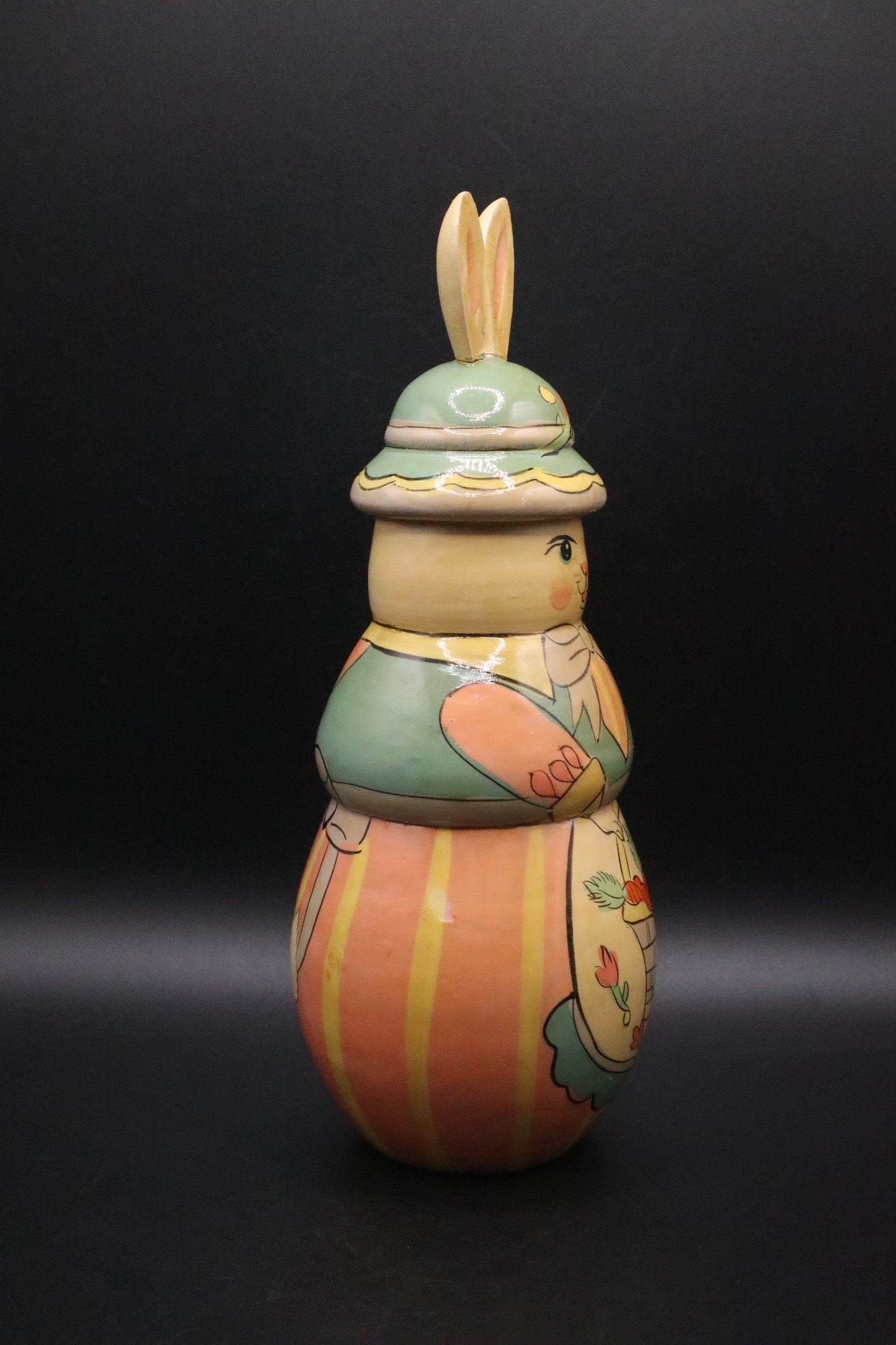 RUSSIAN NESTING DOLL EASTER BUNNY WITH 10 BABIES