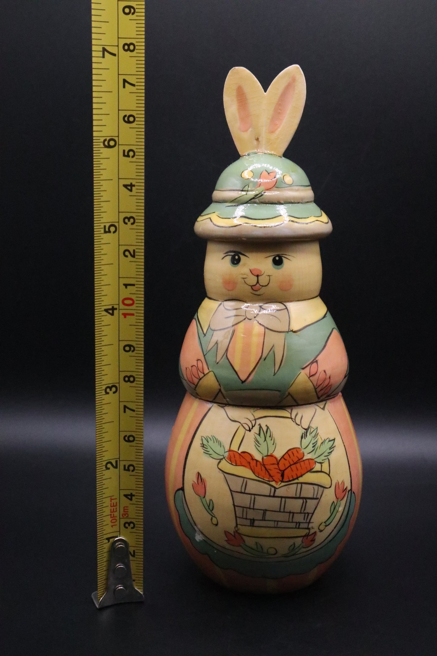 RUSSIAN NESTING DOLL EASTER BUNNY WITH 10 BABIES