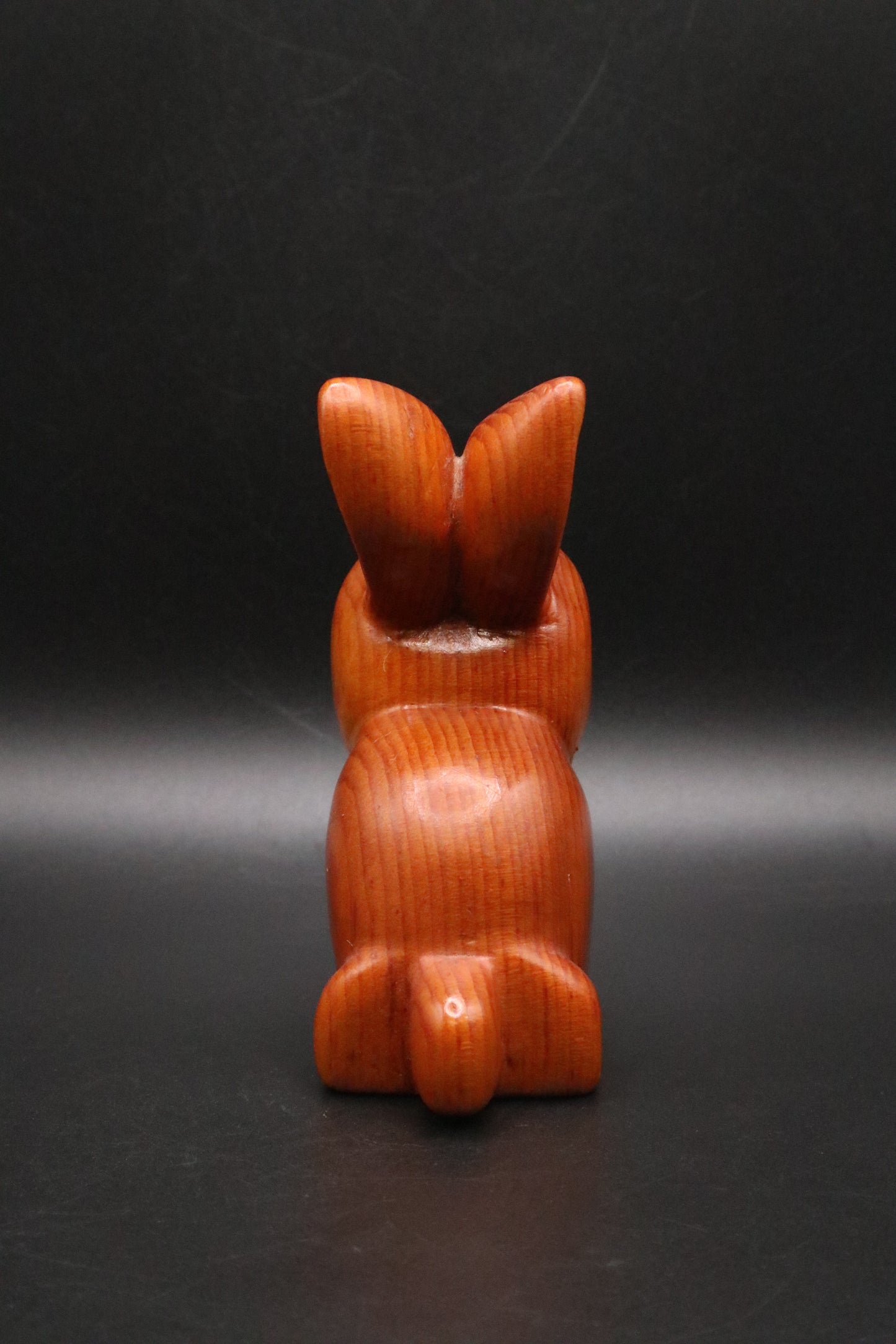 MCM HAND CARVED WOODEN BUNNY