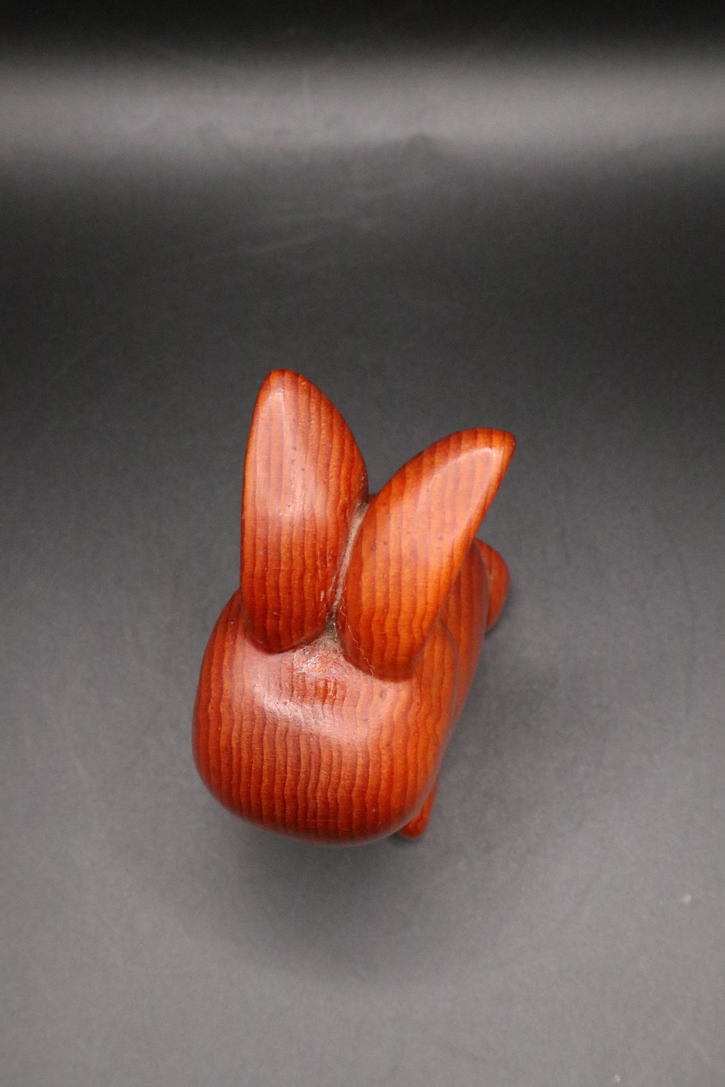 MCM HAND CARVED WOODEN BUNNY