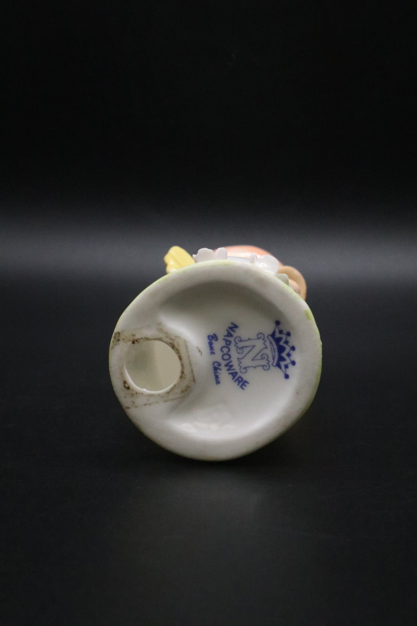 VINTAGE NAPCO WARE HATCHING CHICK FIGURINE BONE CHINA EASTER EGG
