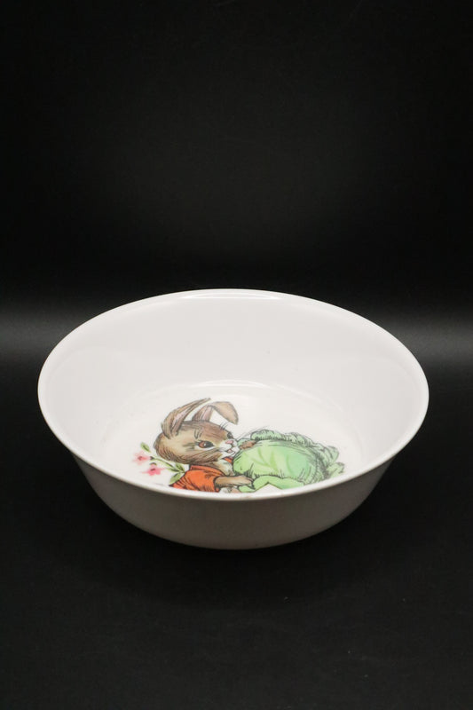 VINTAGE 1960'S ONEIDA RABBIT MELAMINE CHILDS BOWL