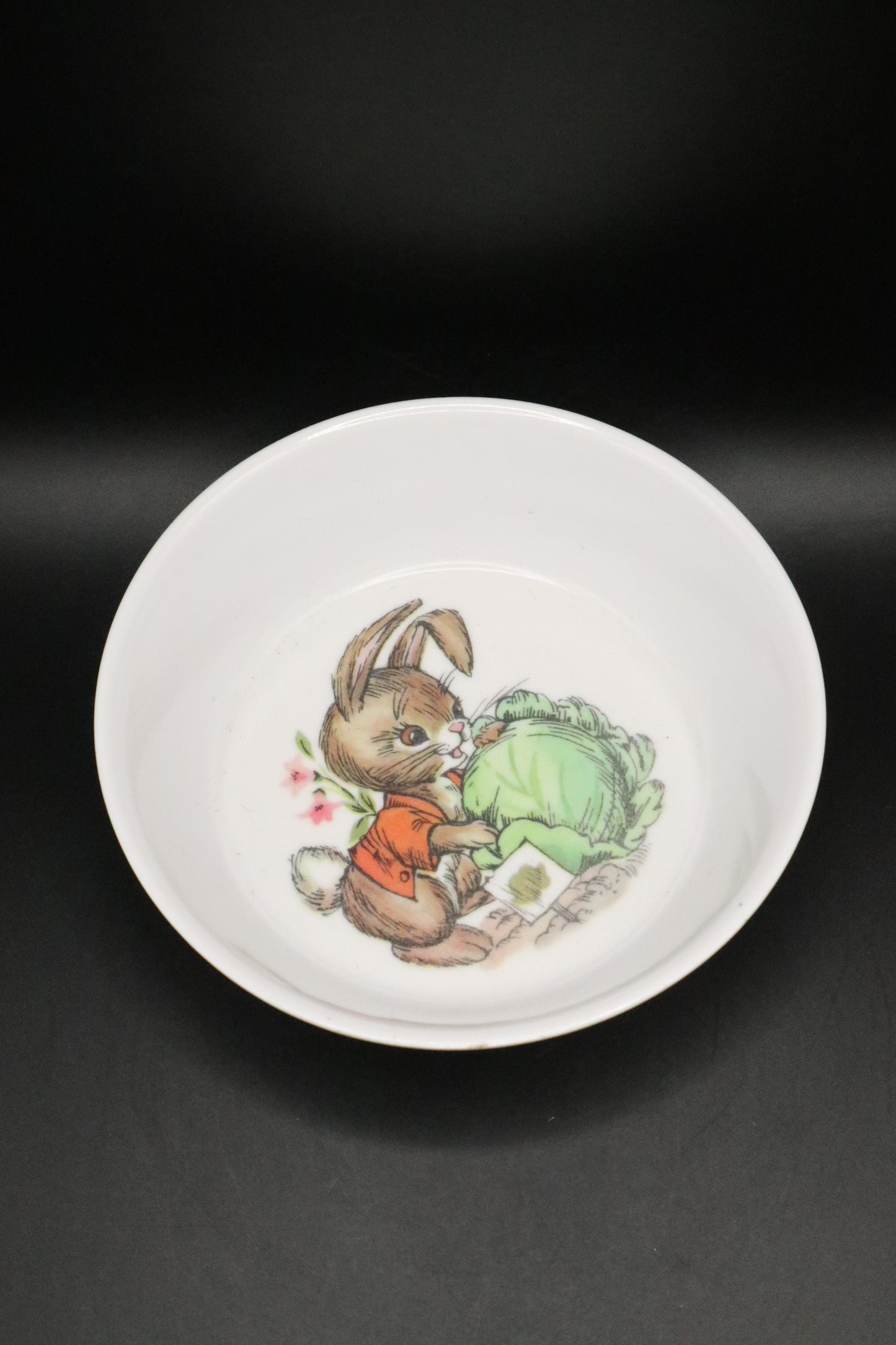 VINTAGE 1960'S ONEIDA RABBIT MELAMINE CHILDS BOWL