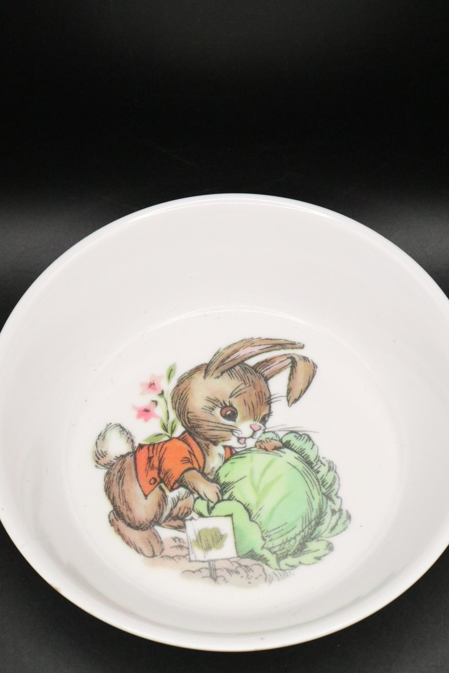 VINTAGE 1960'S ONEIDA RABBIT MELAMINE CHILDS BOWL