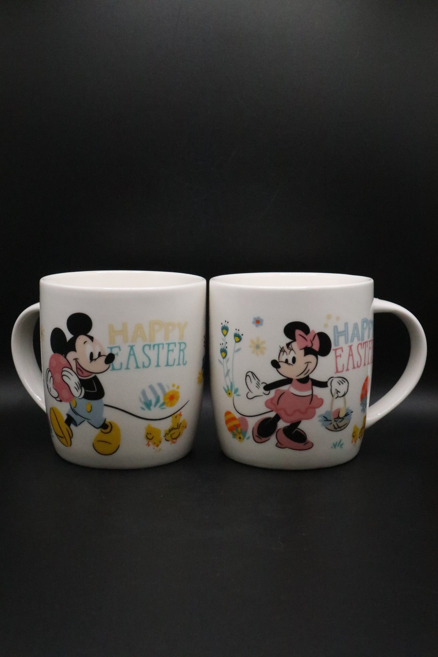 DISNEY MICKEY AND MINNIE MOUSE HAPPY EASTER COFFEE CUPS