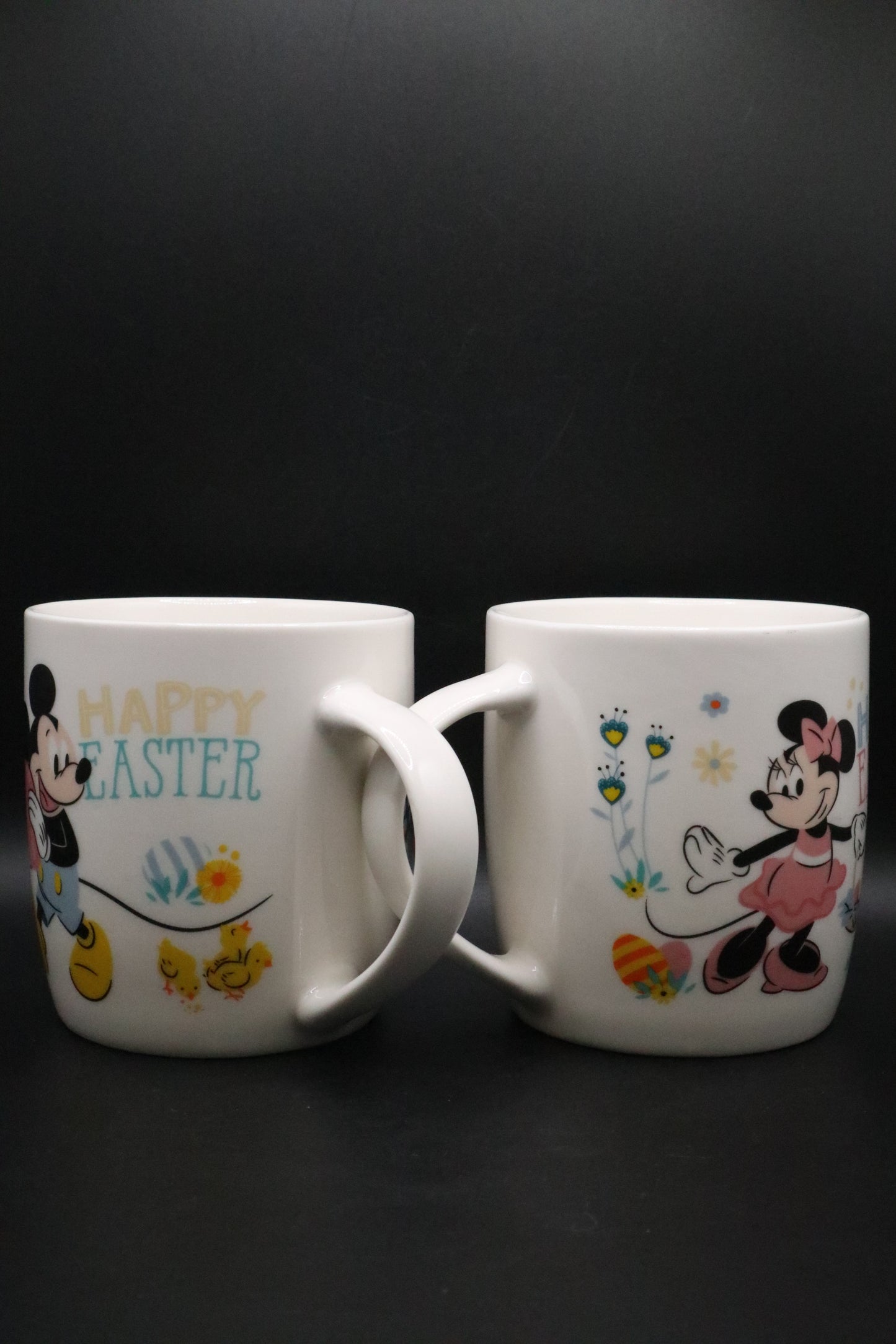 DISNEY MICKEY AND MINNIE MOUSE HAPPY EASTER COFFEE CUPS