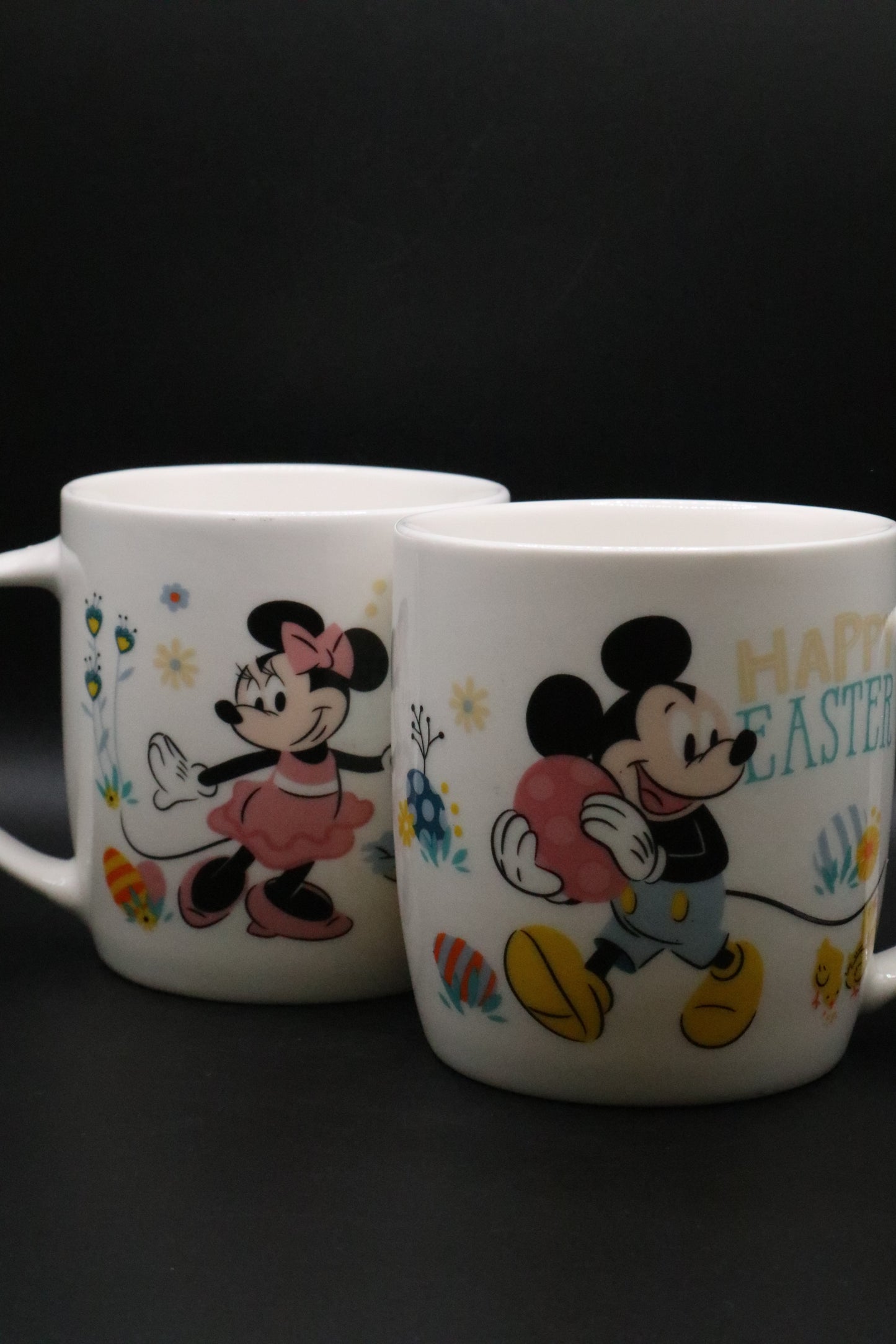 DISNEY MICKEY AND MINNIE MOUSE HAPPY EASTER COFFEE CUPS
