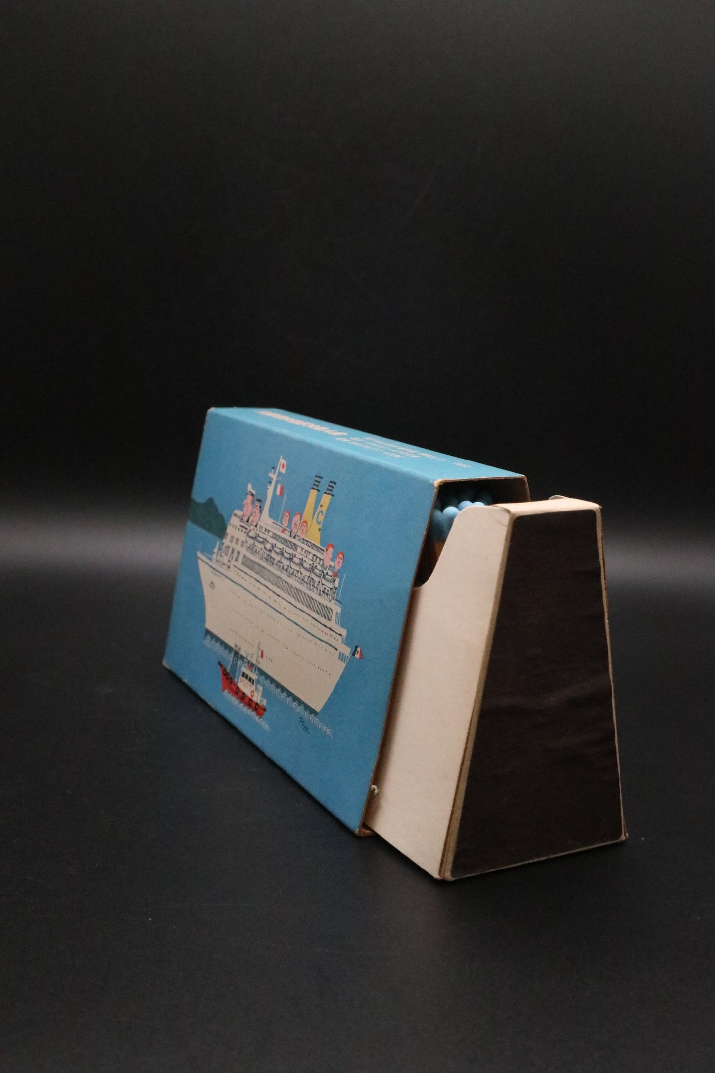 VINTAGE OSAKA BAY PILOT LARGE MATCH BOX KOBE JAPAN