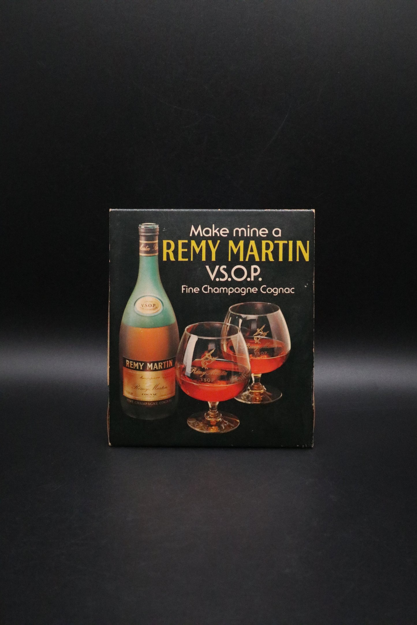 VINTAGE REMY MARTIN V.S.O.P. STANDING MATCH BOX